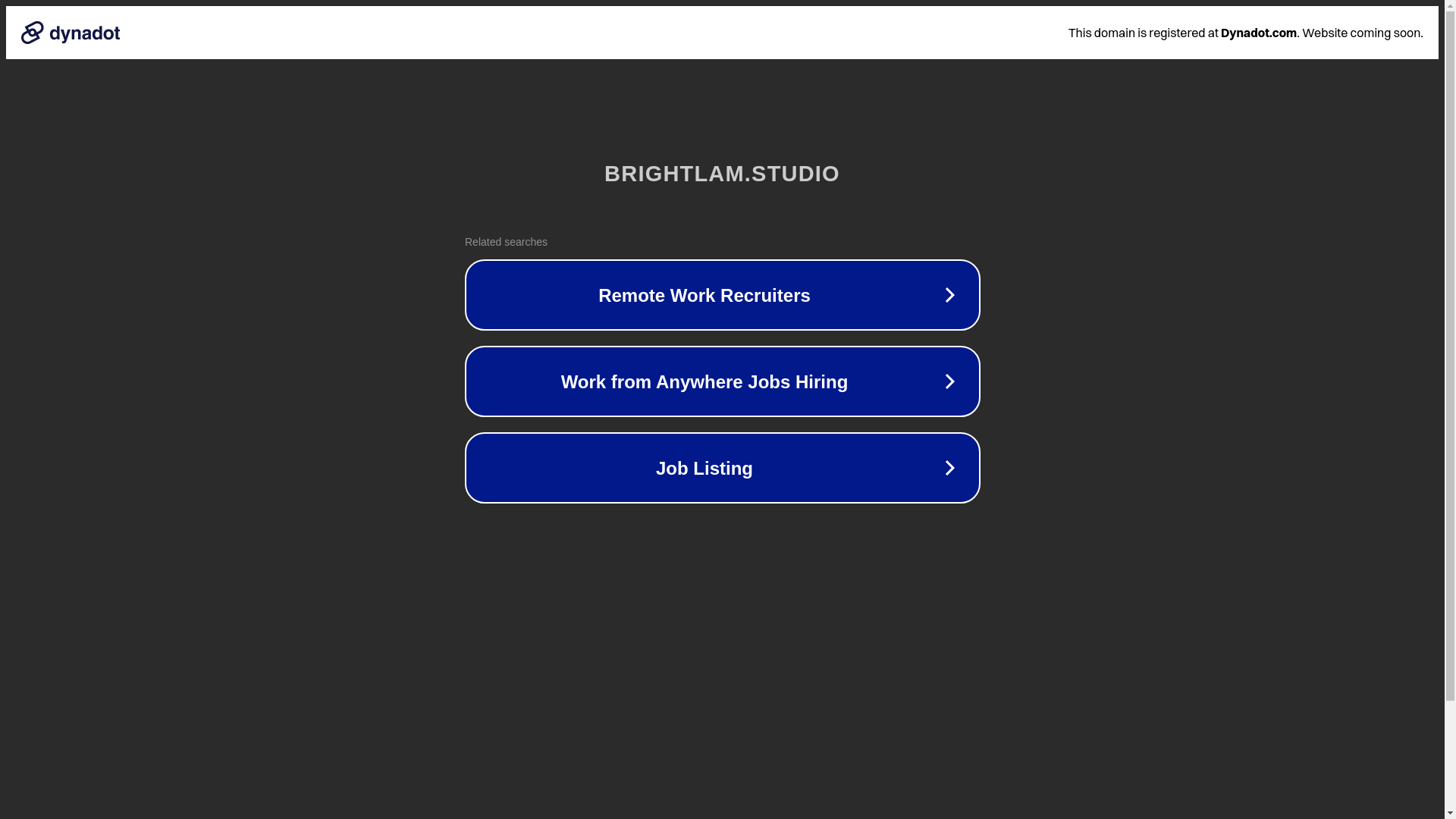 website screenshot of https://brightlam.studio/