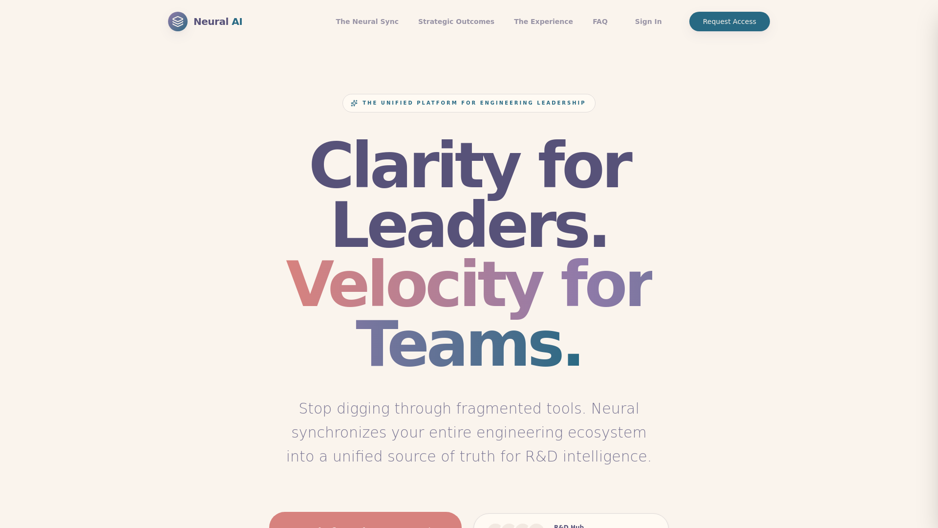 website screenshot of https://getneural.app
