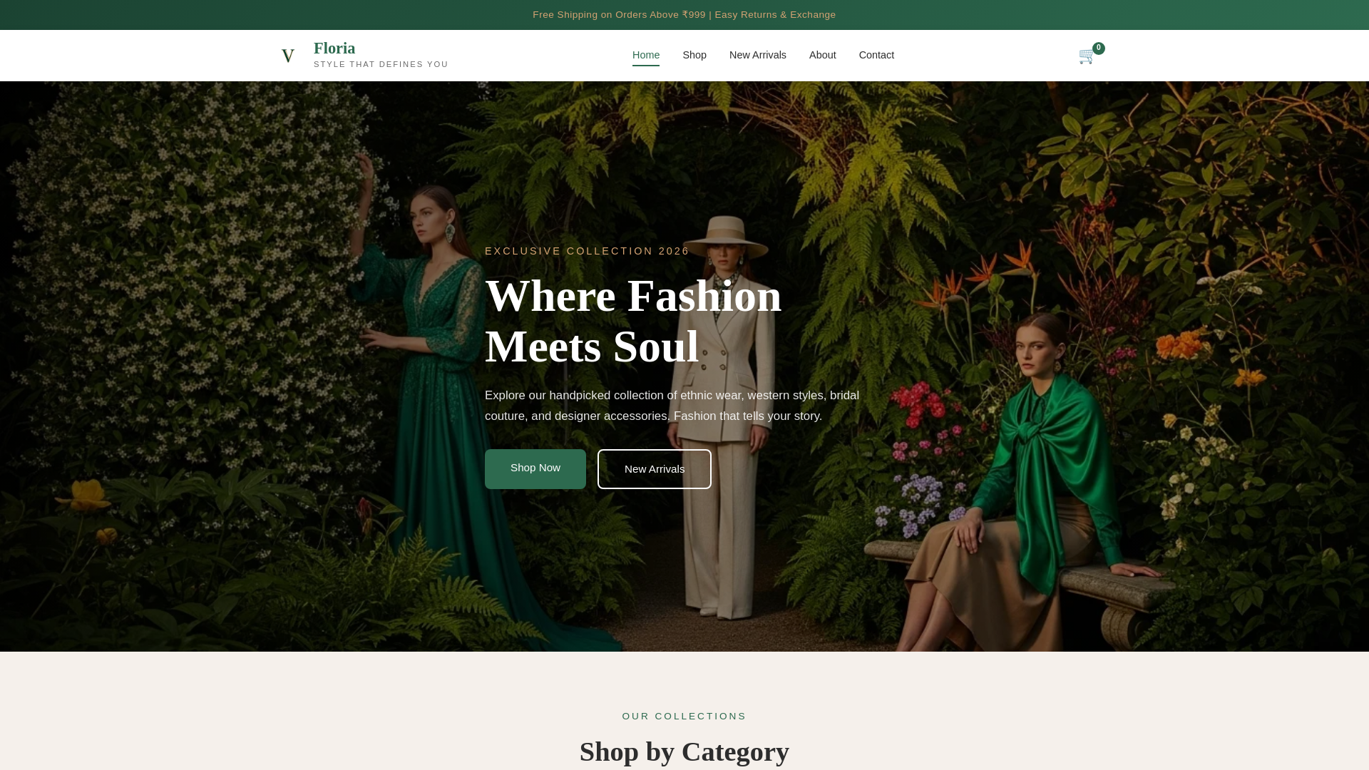 website screenshot of https://floriafun.store/