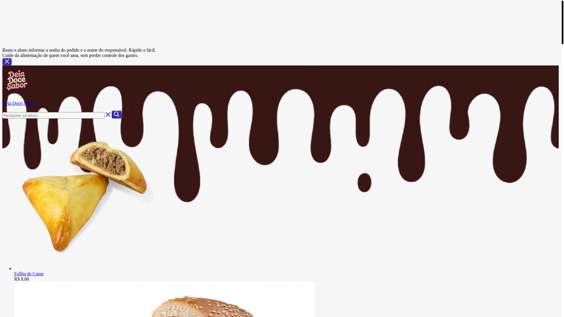 website screenshot of https://deiadocesabor.com.br/