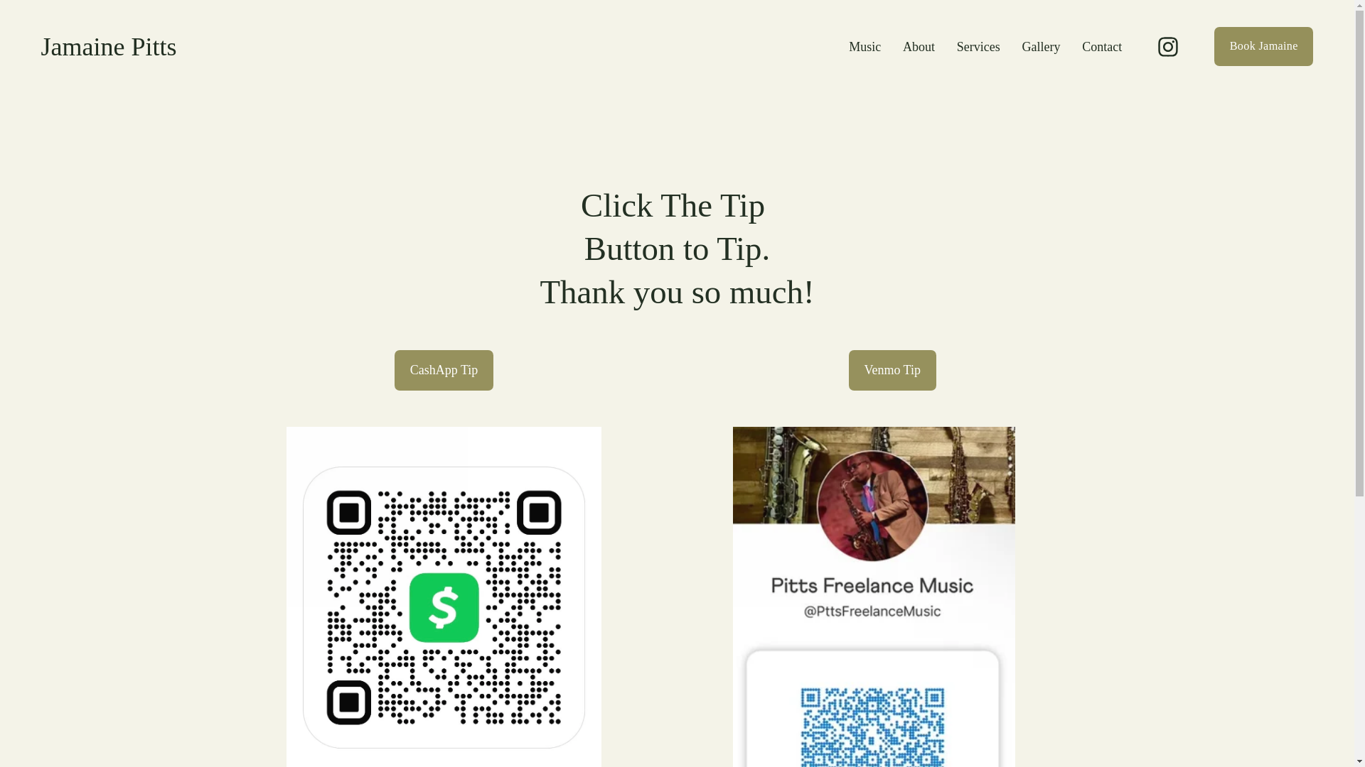 website screenshot of https://tipthesaxman.com/