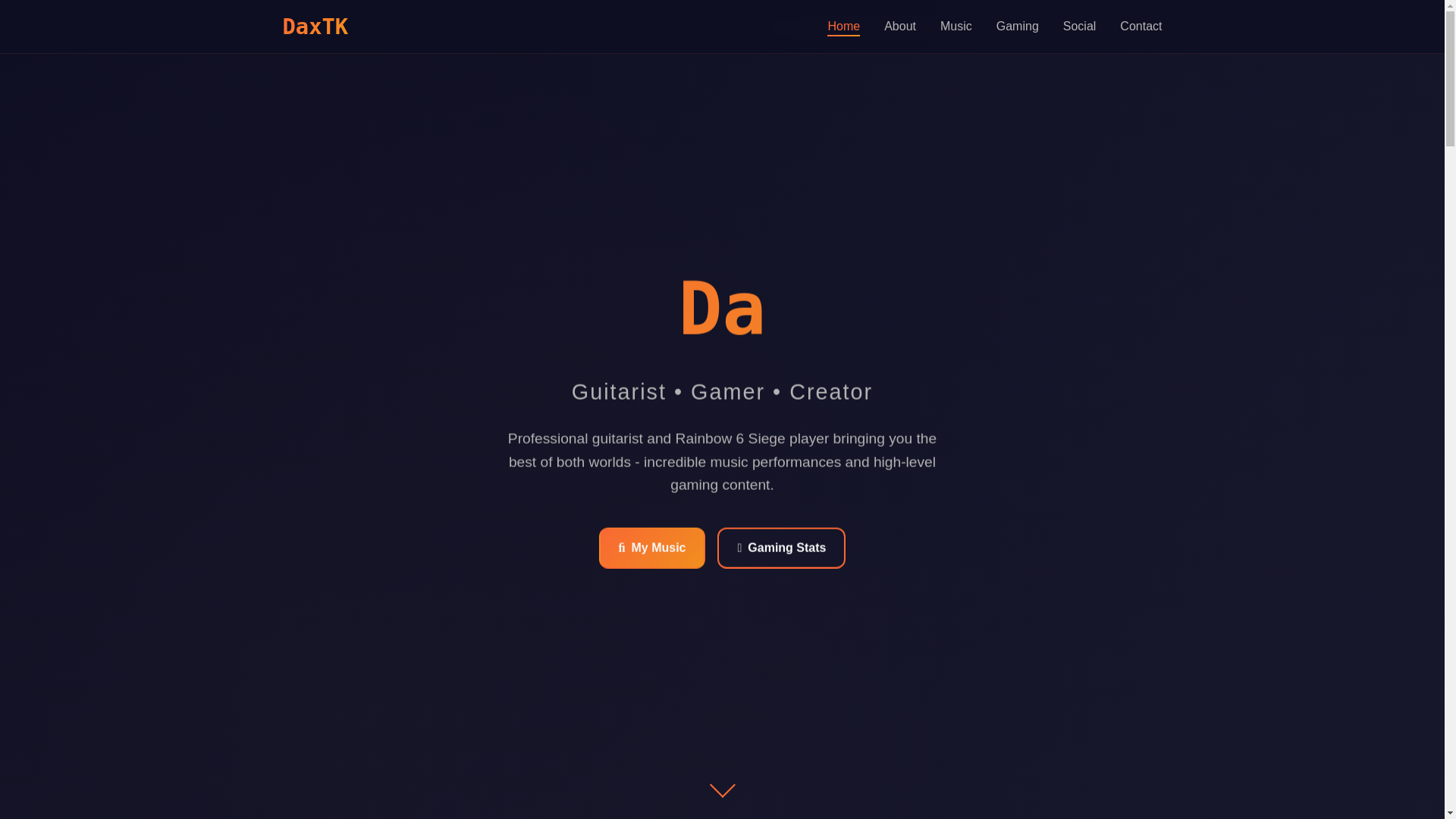 website screenshot of https://daxtk.com/