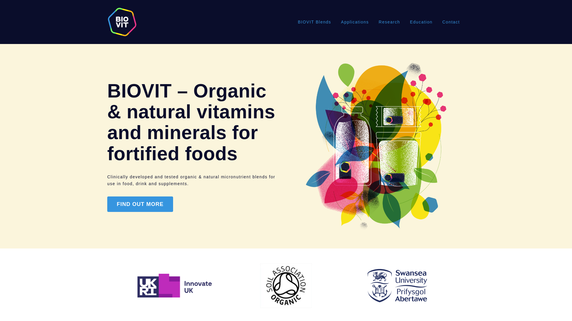 website screenshot of https://biovit.com/