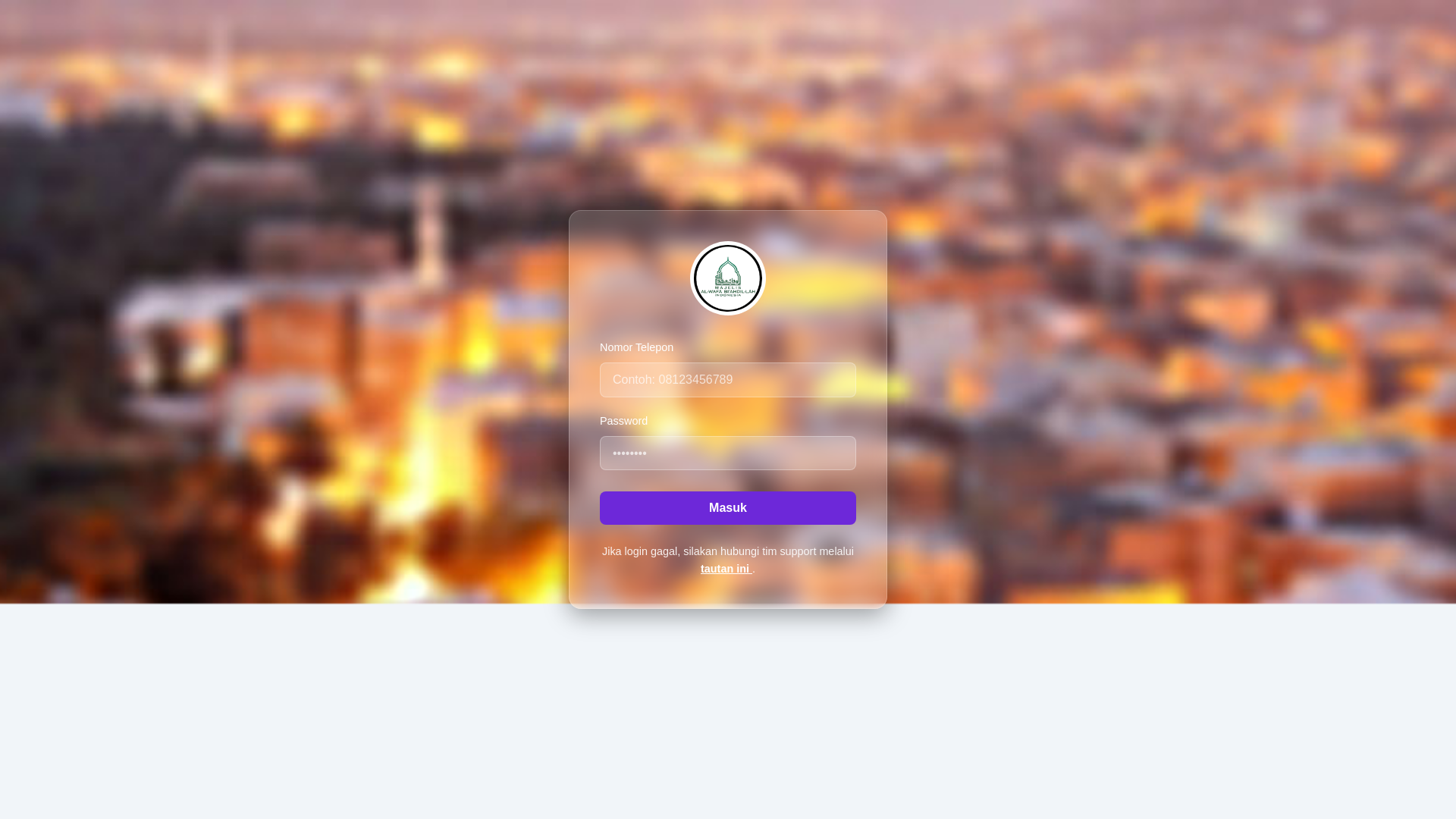 website screenshot of https://alwafatarim-pas.pages.dev/