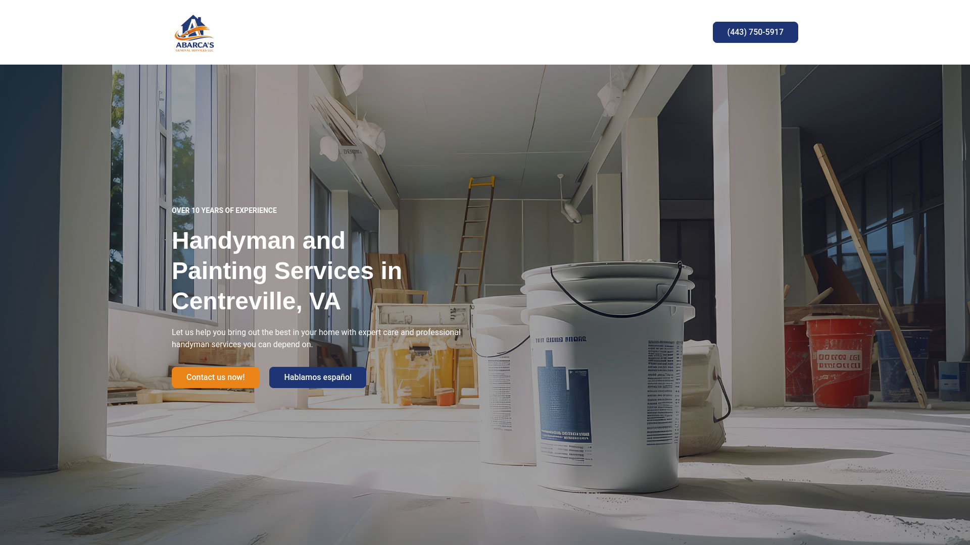 website screenshot of https://centrevilleinteriorpainting.com