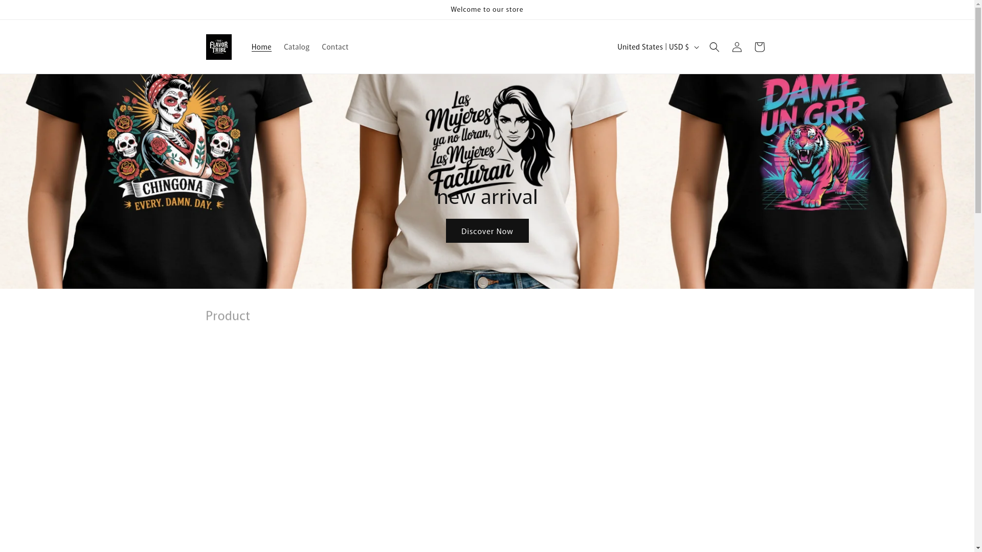 website screenshot of https://theflavortribe.com/