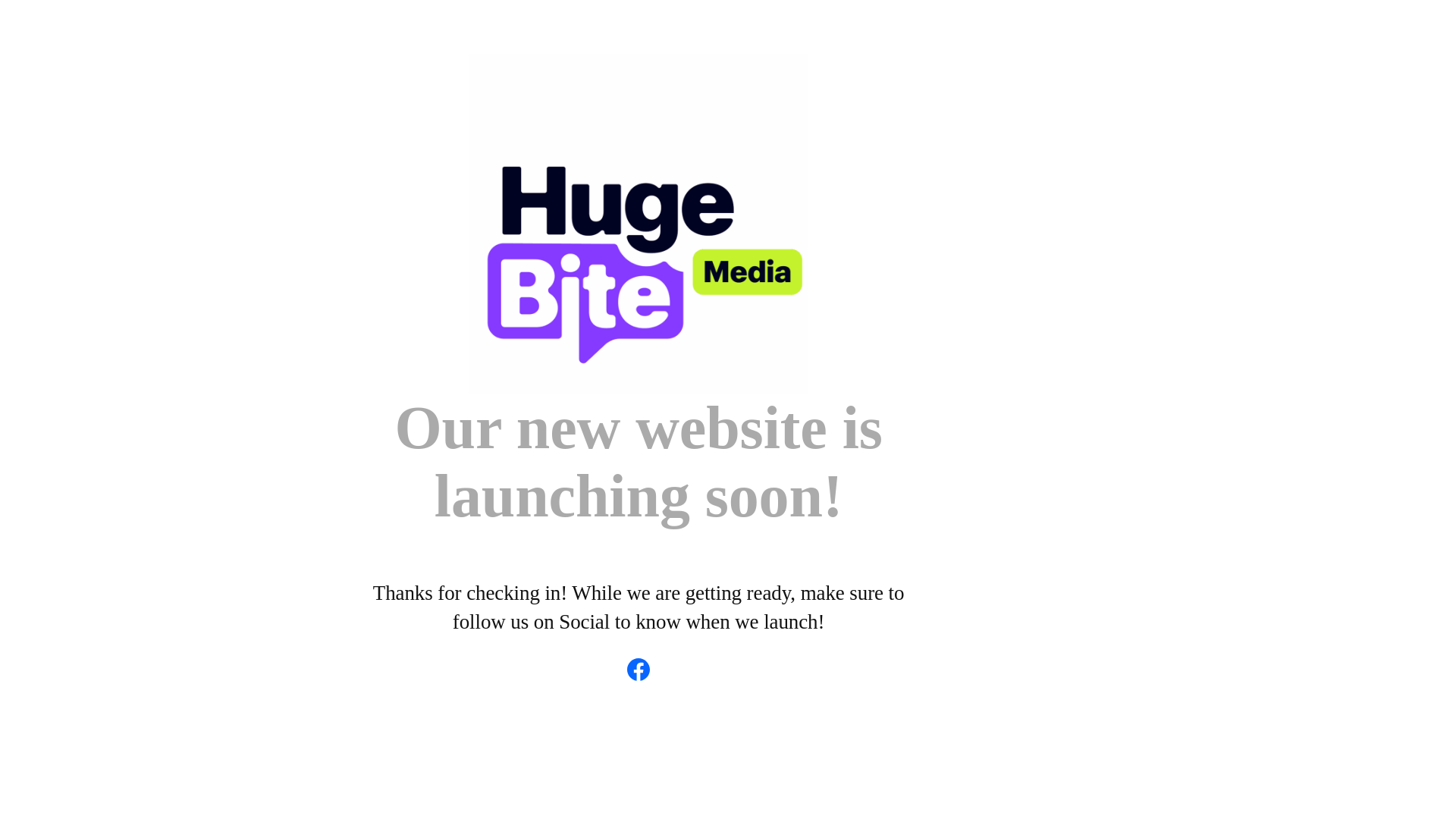 website screenshot of https://hugebitemedia.com