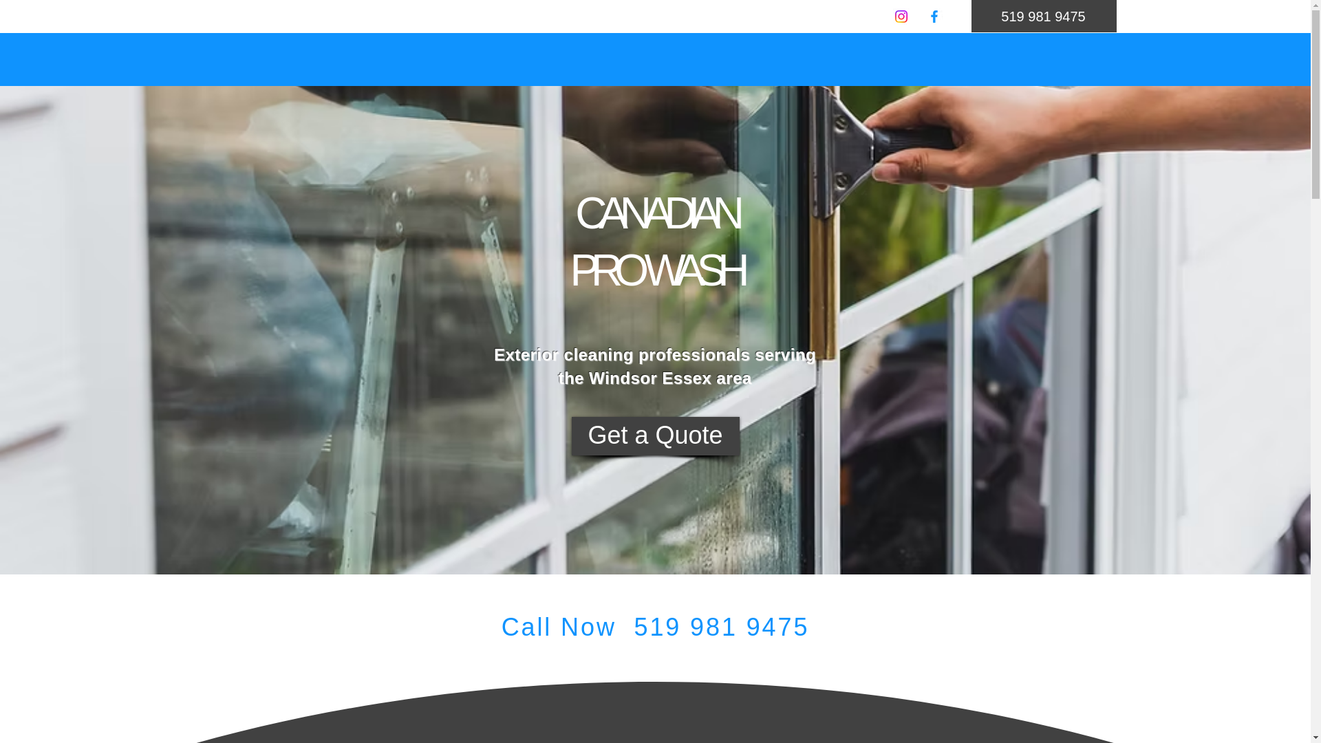 website screenshot of https://canadianprowash.com/