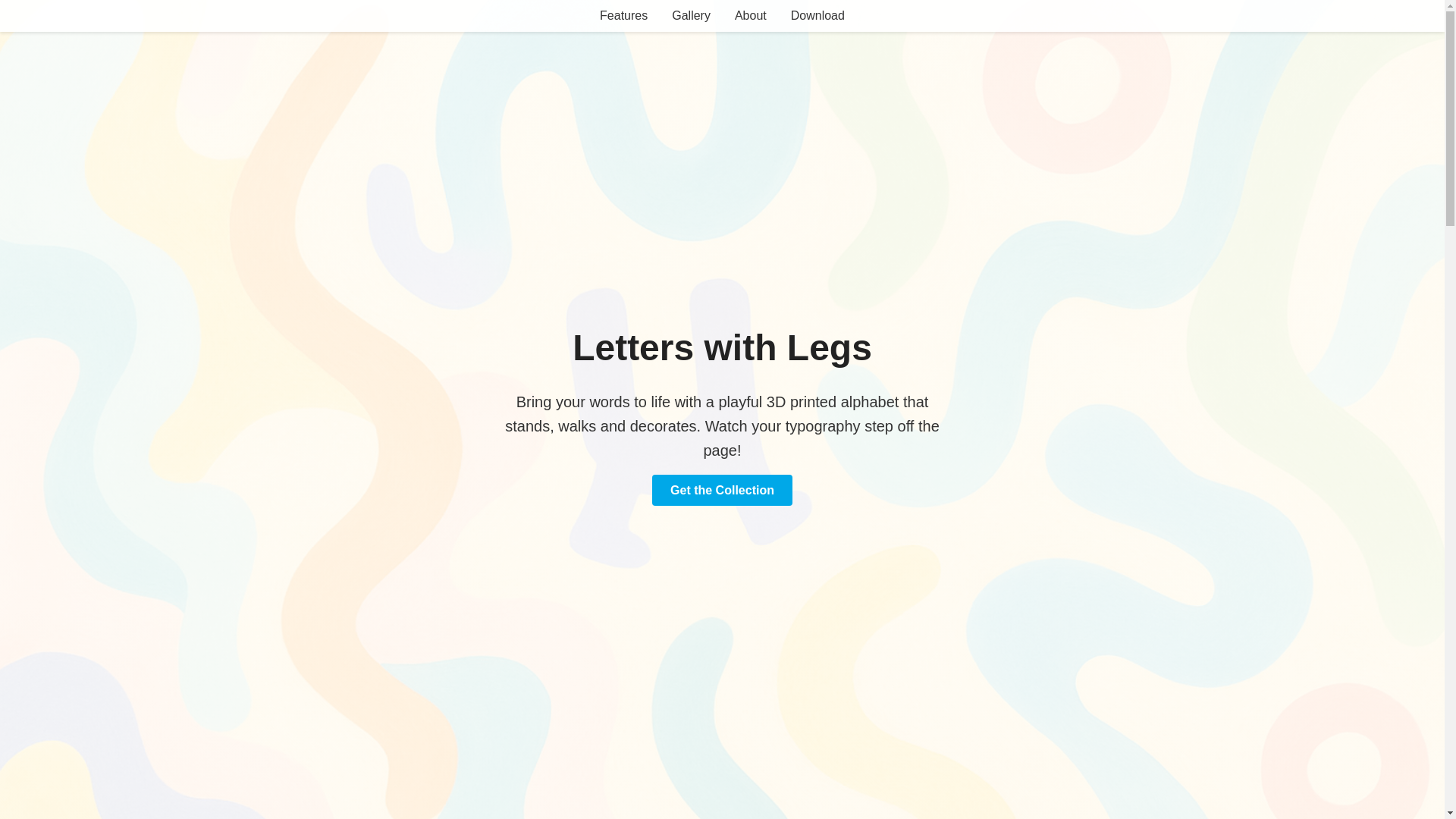 website screenshot of https://letterswithlegs.pages.dev/