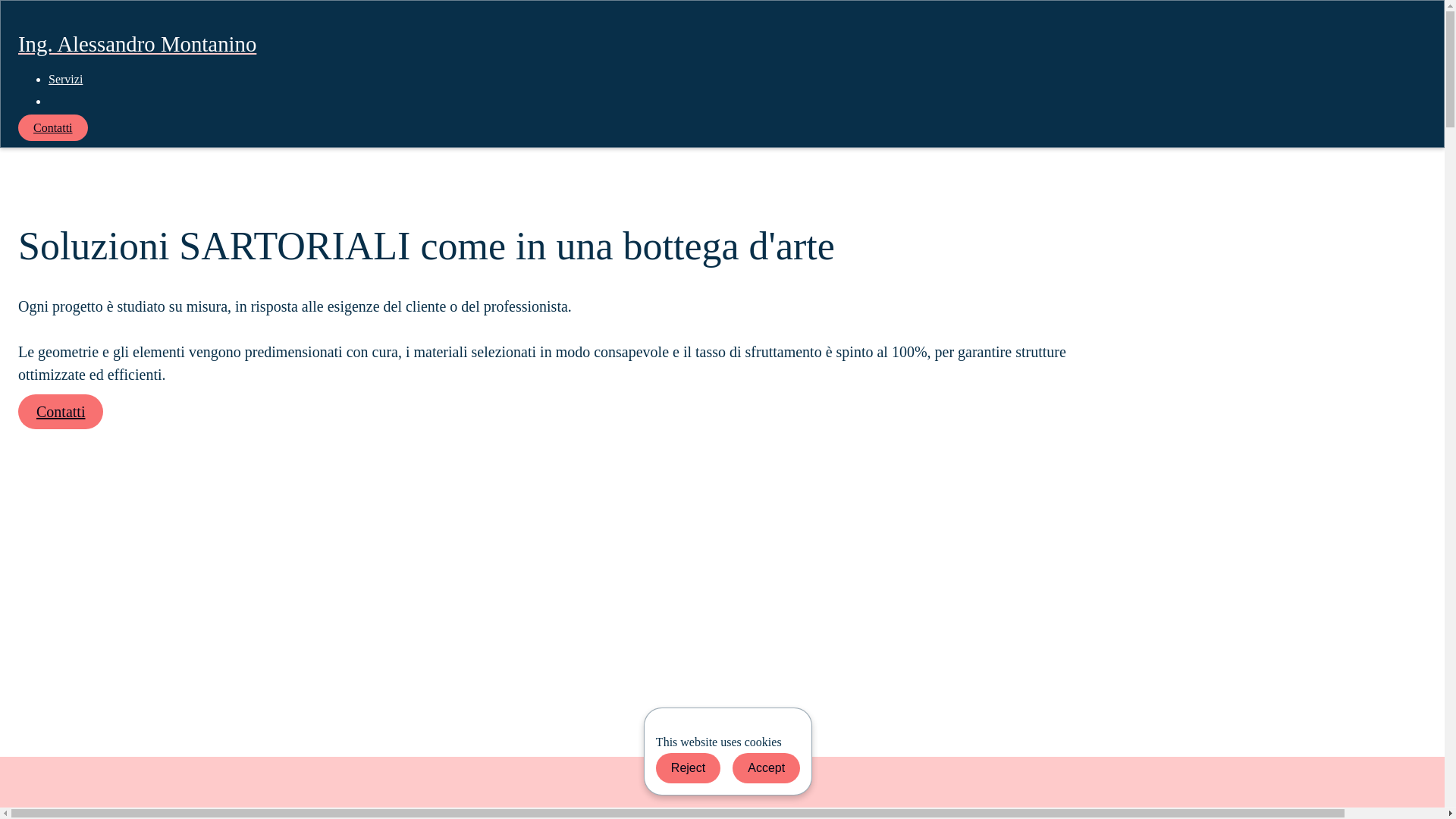 website screenshot of https://ingalessandromontanino.it/