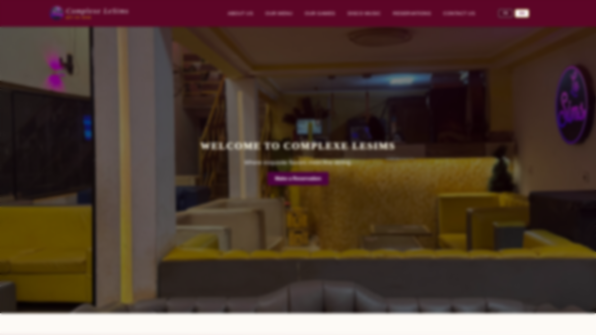 website screenshot of https://complexe-lesims.pages.dev/