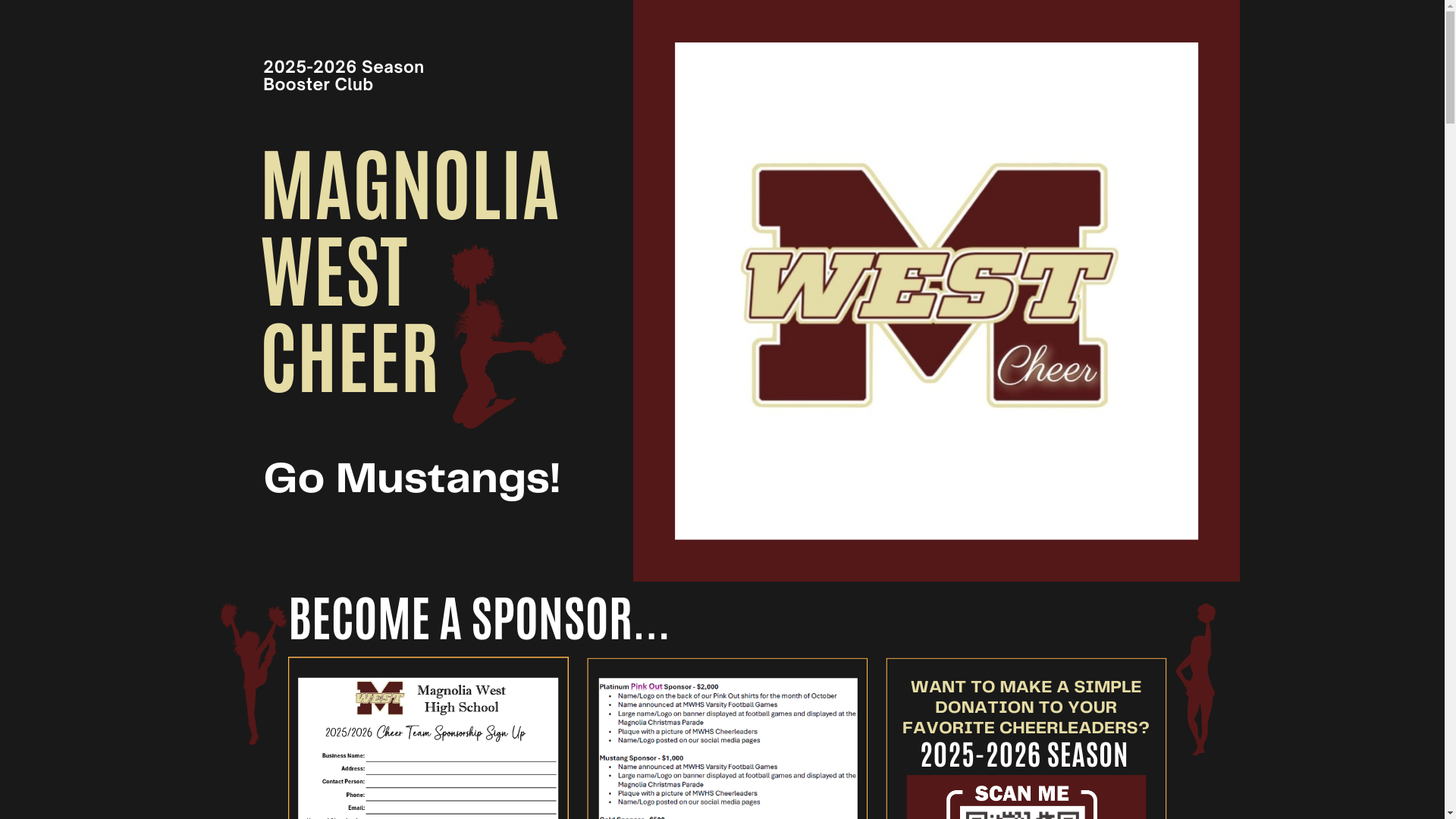 website screenshot of https://magnoliawestcheer.com/