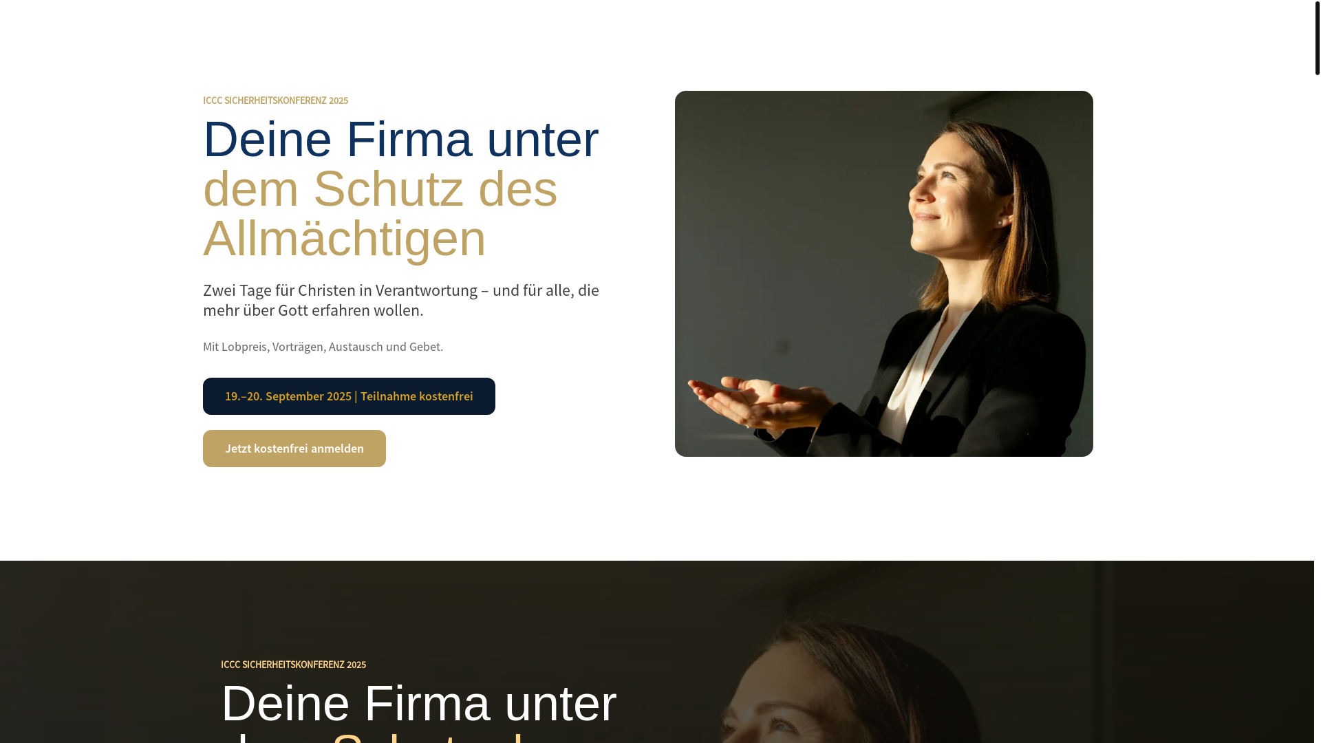 website screenshot of https://iccc-veranstaltungen.de/