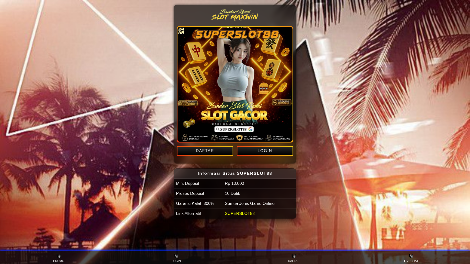 website screenshot of https://superscatter-slotamp.pages.dev/