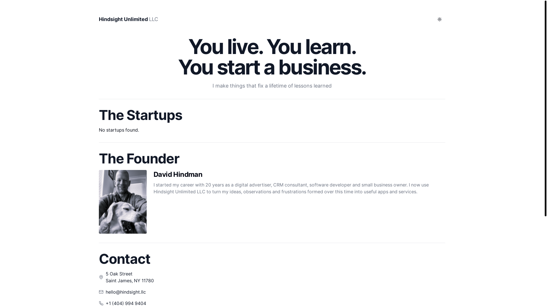 website screenshot of https://hindsight-1tu.pages.dev/