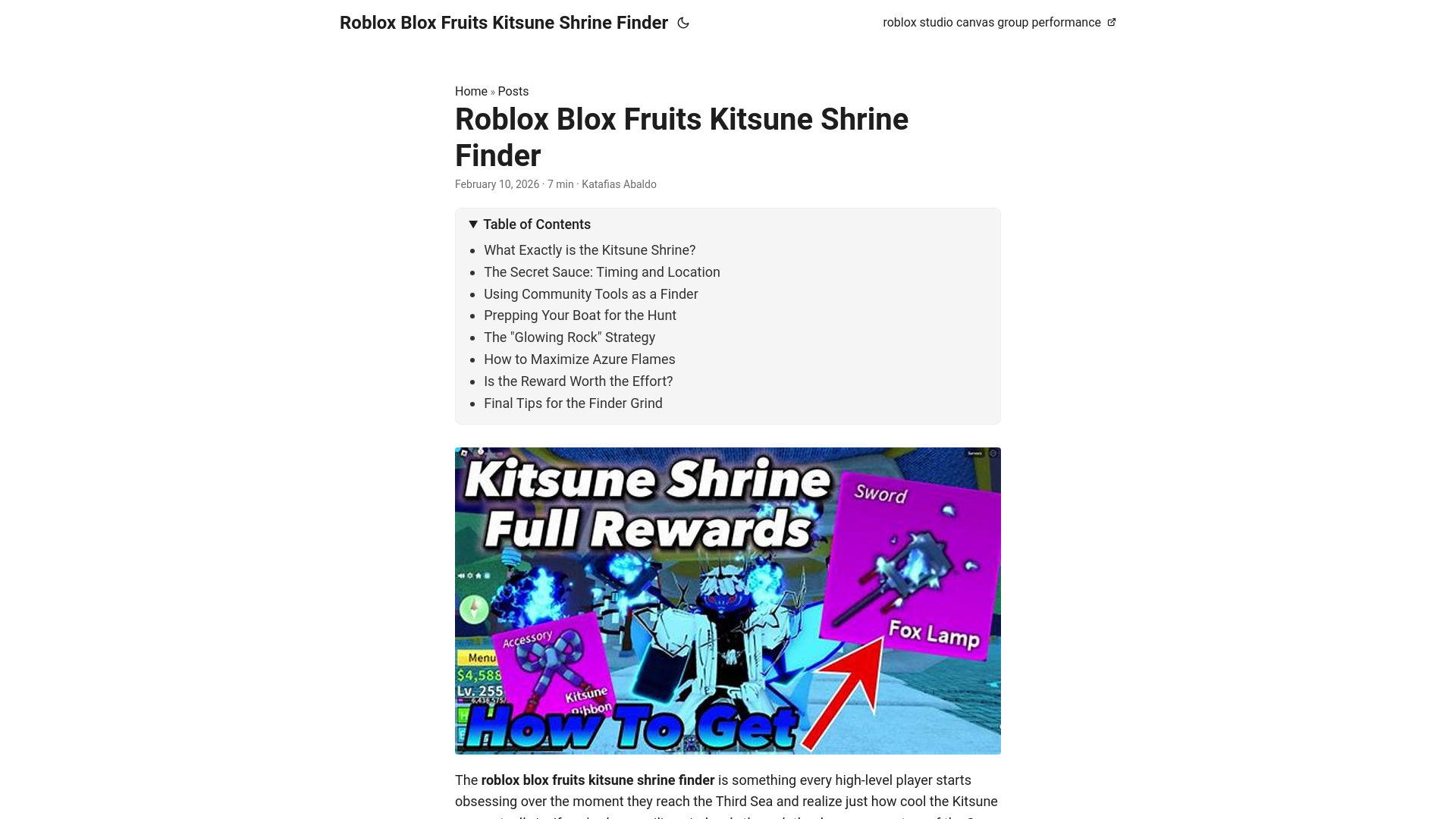 website screenshot of https://robloxbloxfruitskitsuneshrinefinder.pages.dev/