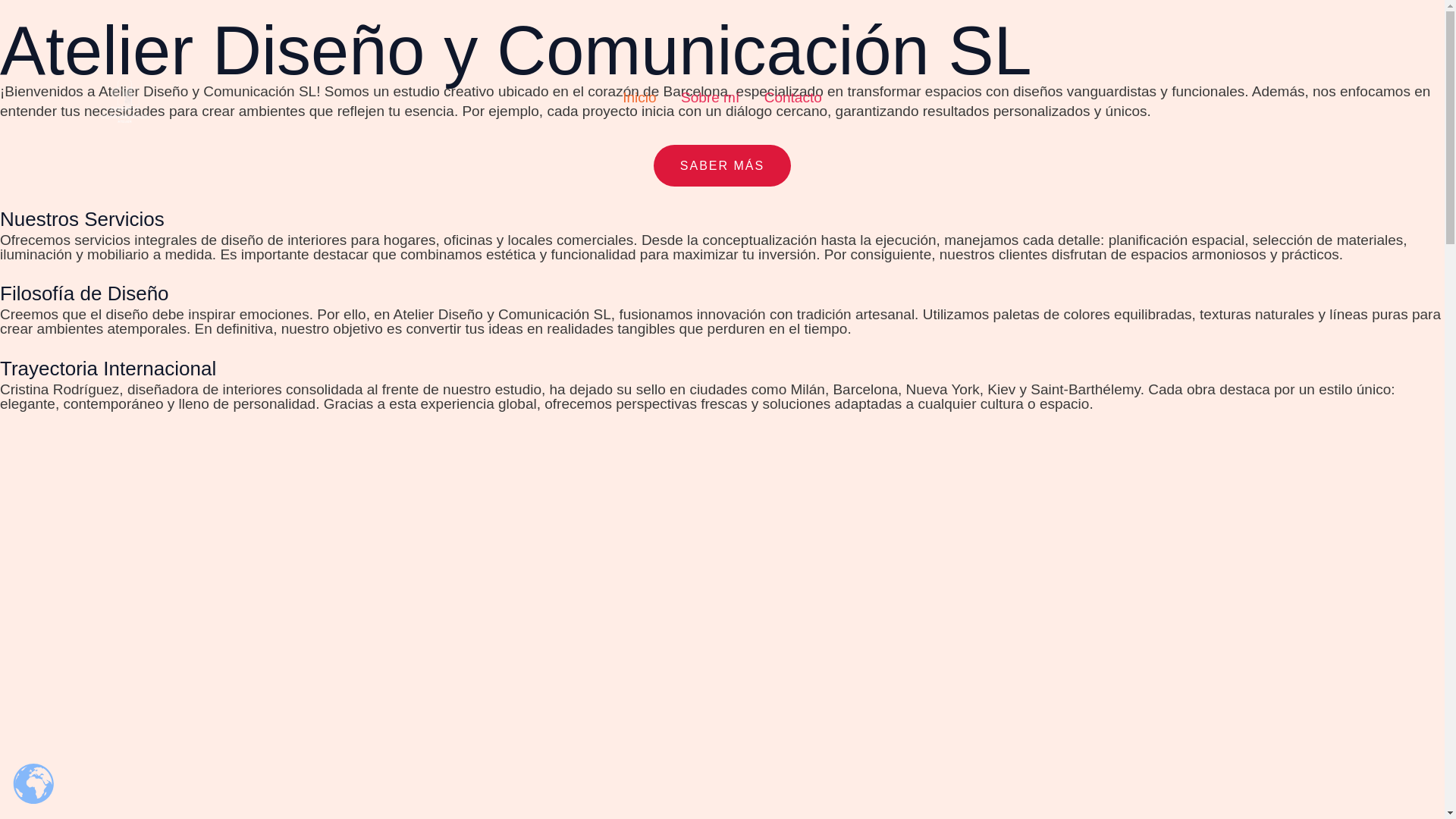 website screenshot of https://atelierdisenoycomunicacion.es/