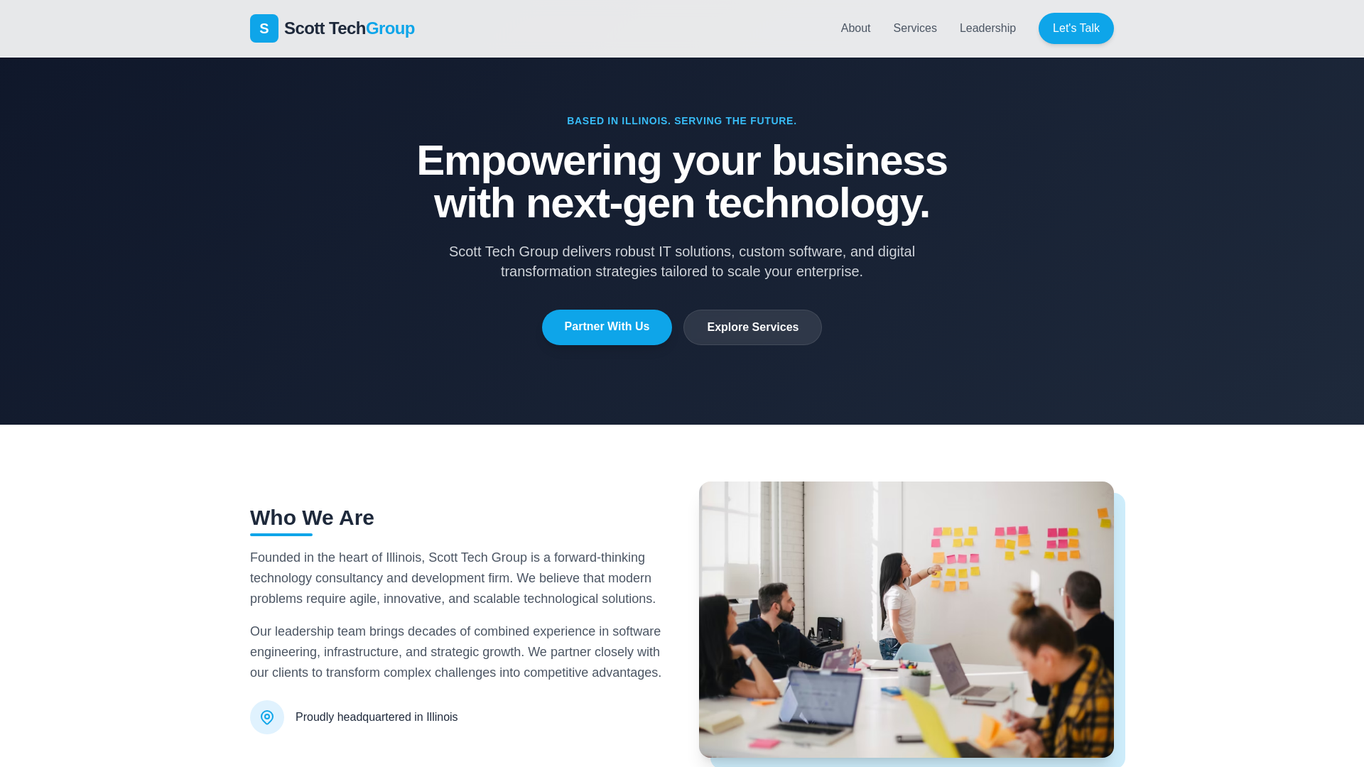 website screenshot of https://scott-tech-group-pages.pages.dev/