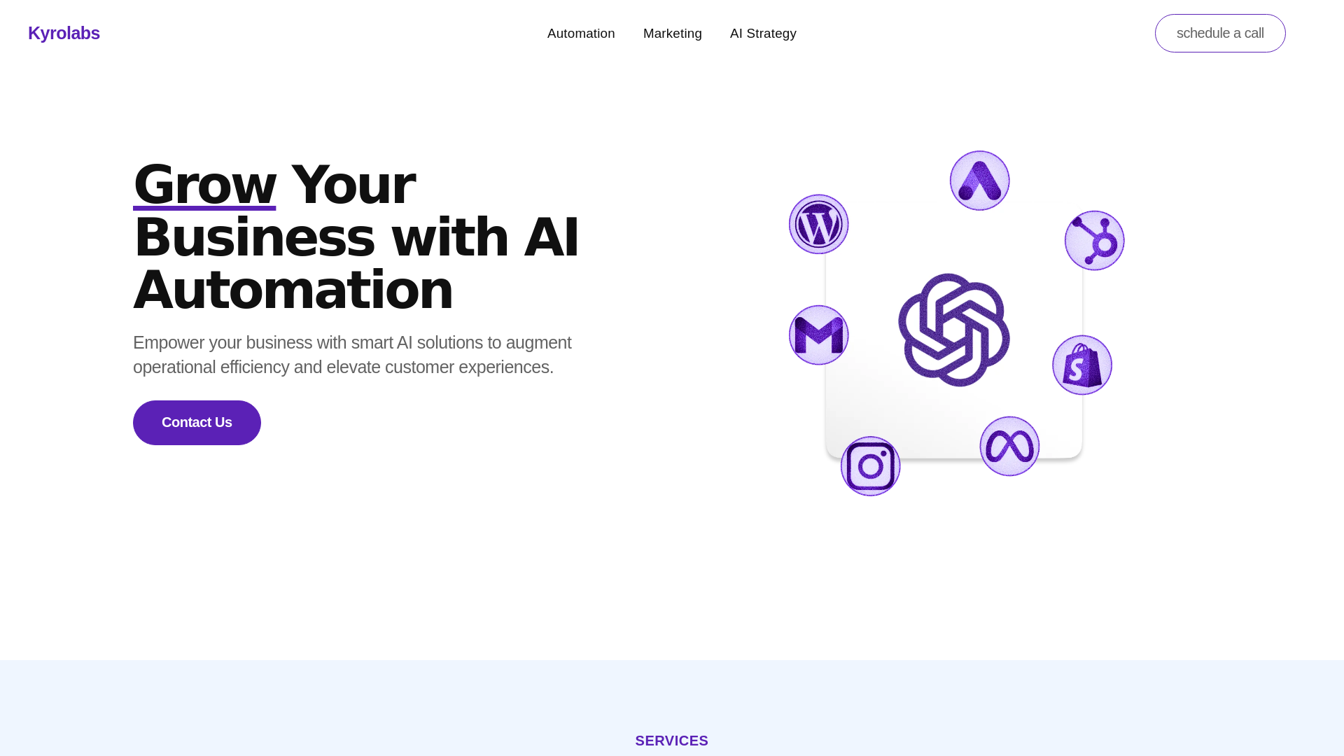 website screenshot of https://kyrolabs-site.pages.dev/