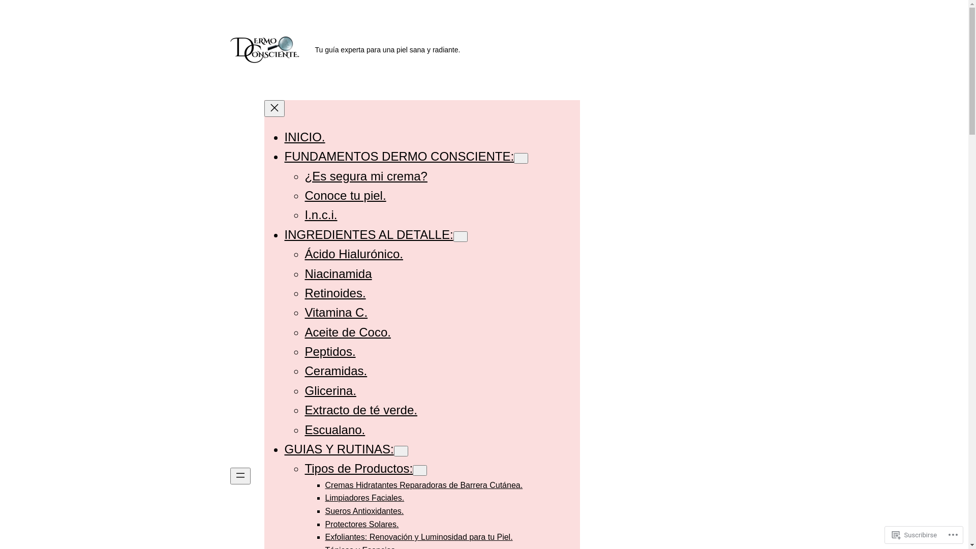website screenshot of https://dermoconsciente.com/