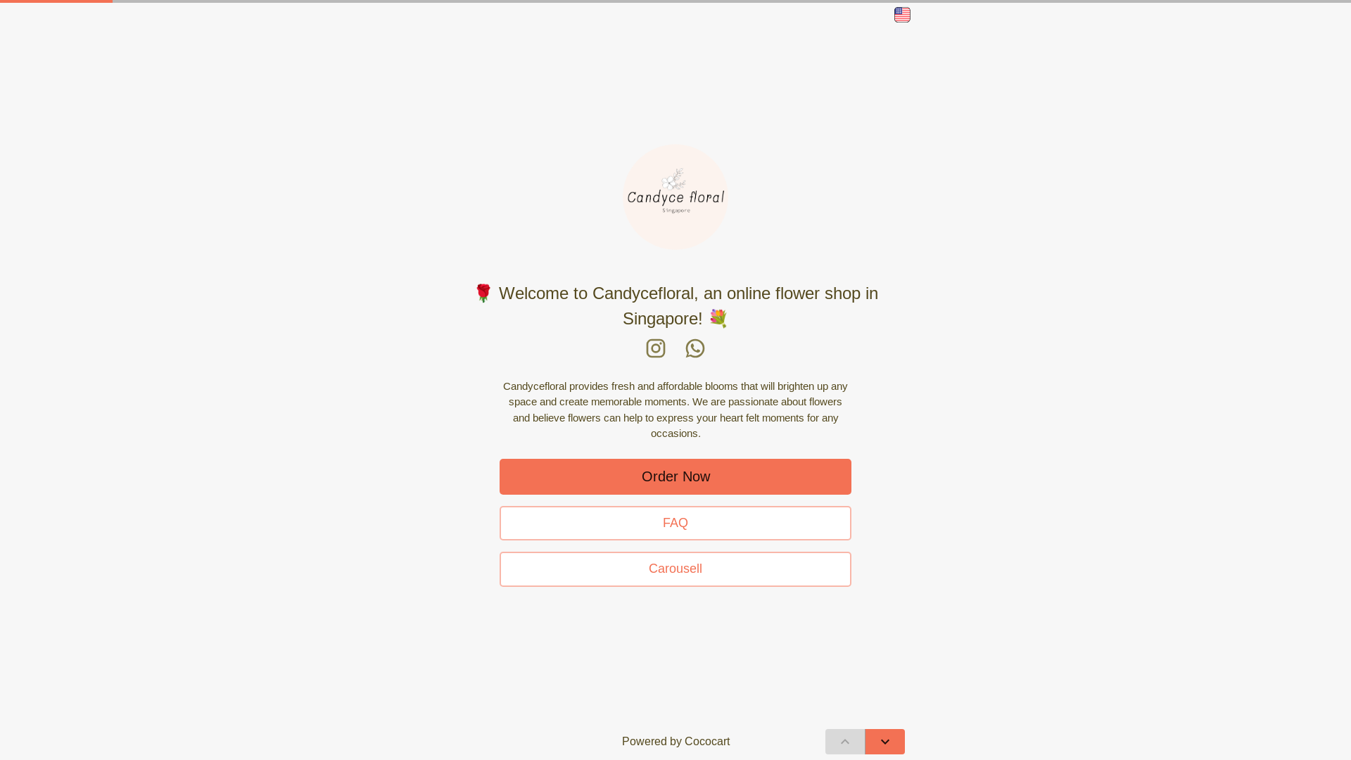 website screenshot of https://candycefloral.sg/