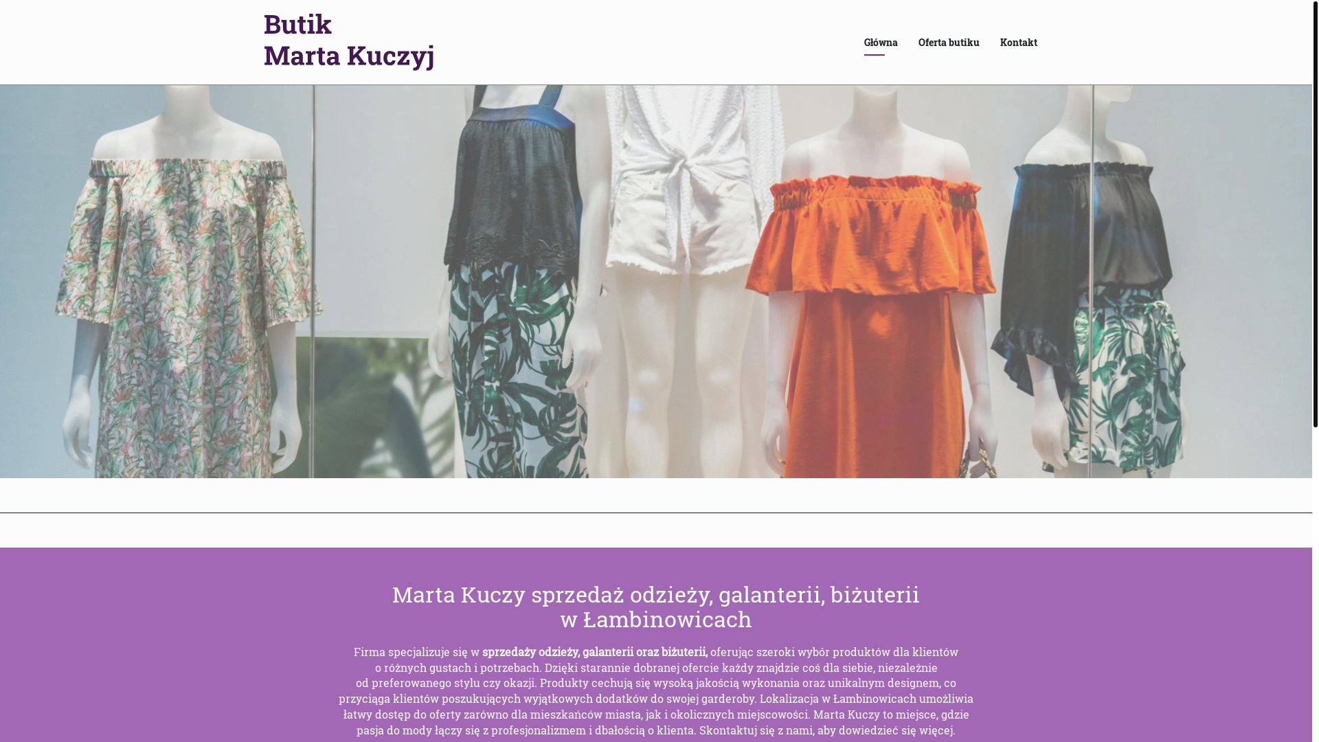 website screenshot of https://butik-lalunanera.pl/