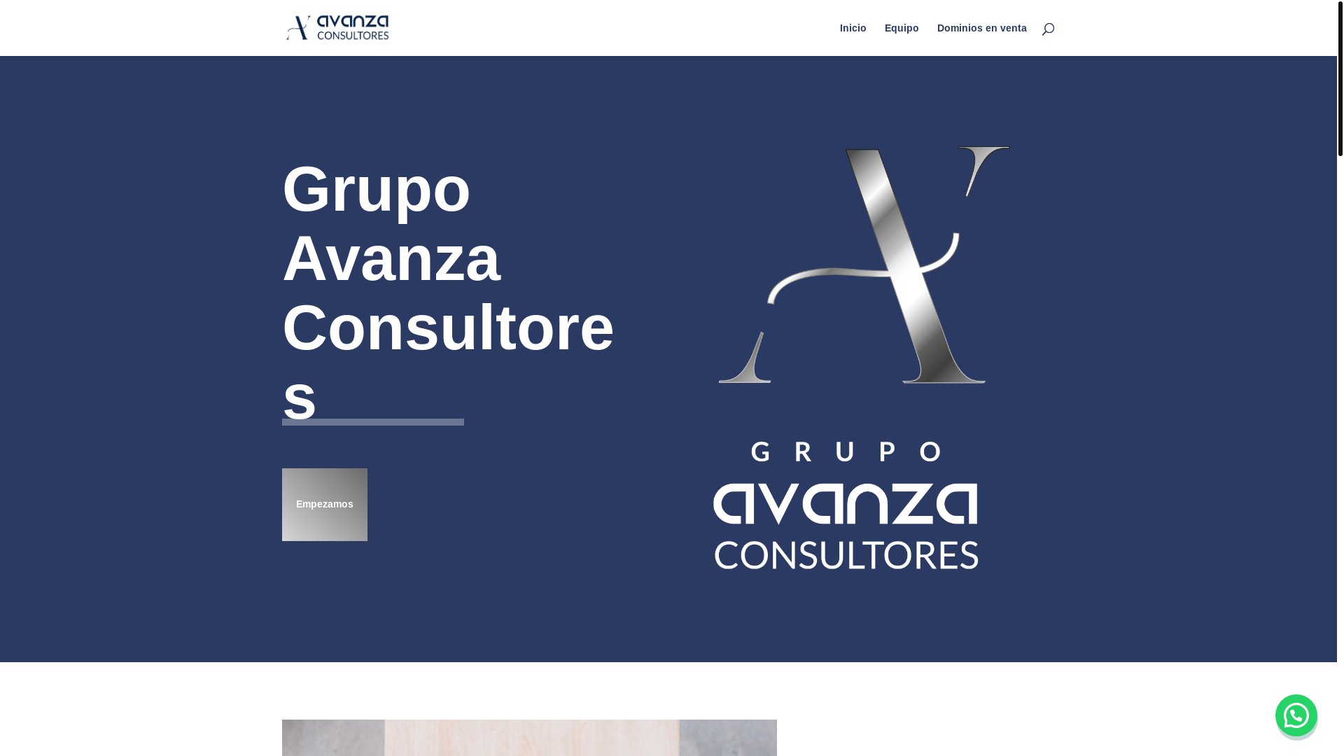 website screenshot of https://grupoavanzaconsultores.es/