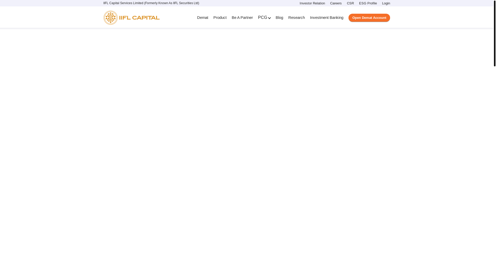 website screenshot of https://www.iiflcapital.com/
