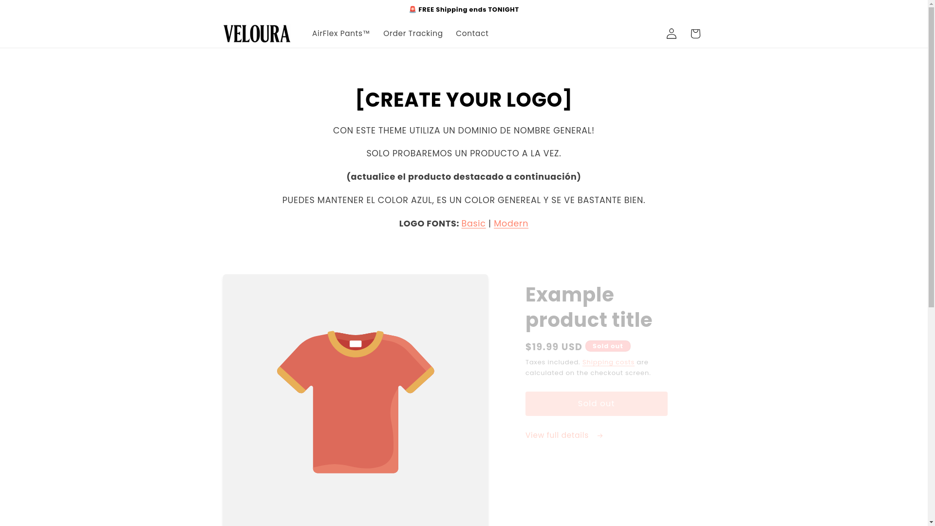 website screenshot of https://shopveloura.us/