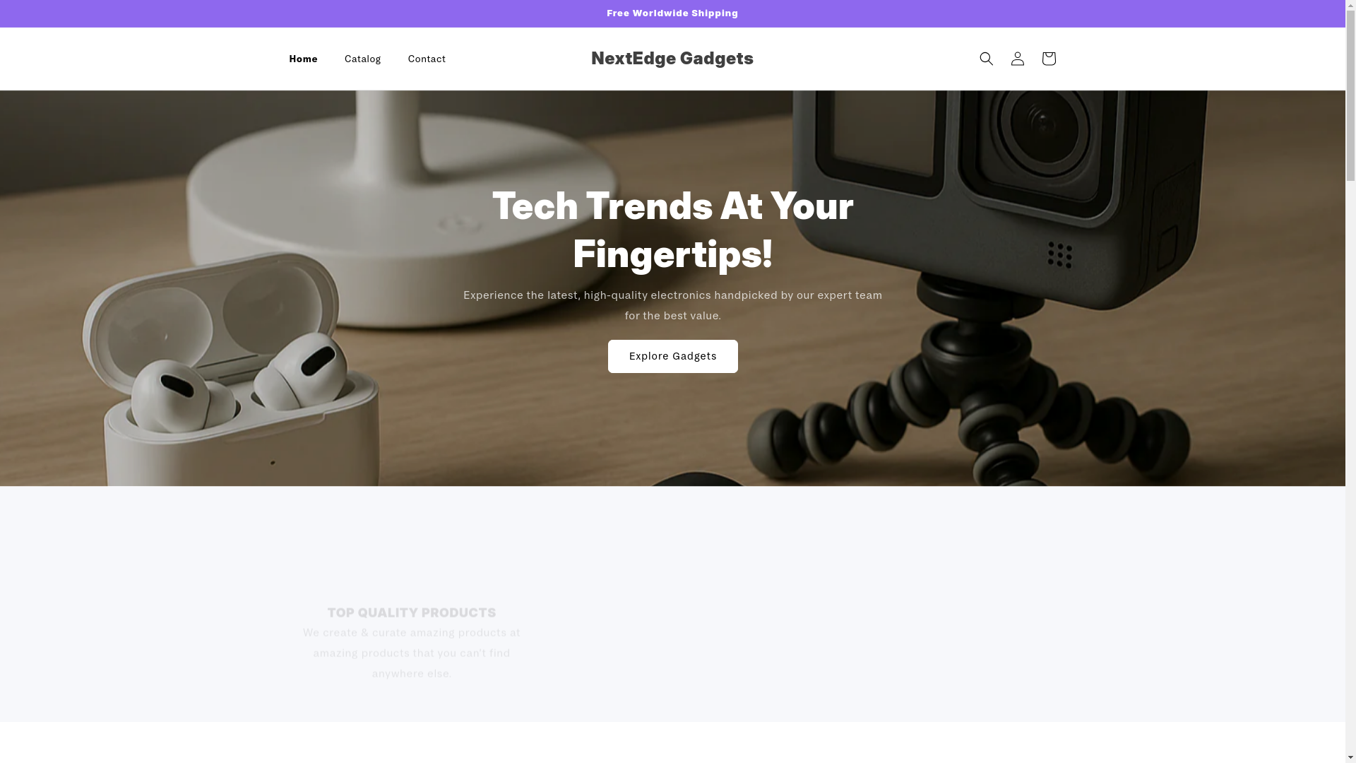 website screenshot of https://nextedgegadgets.com/