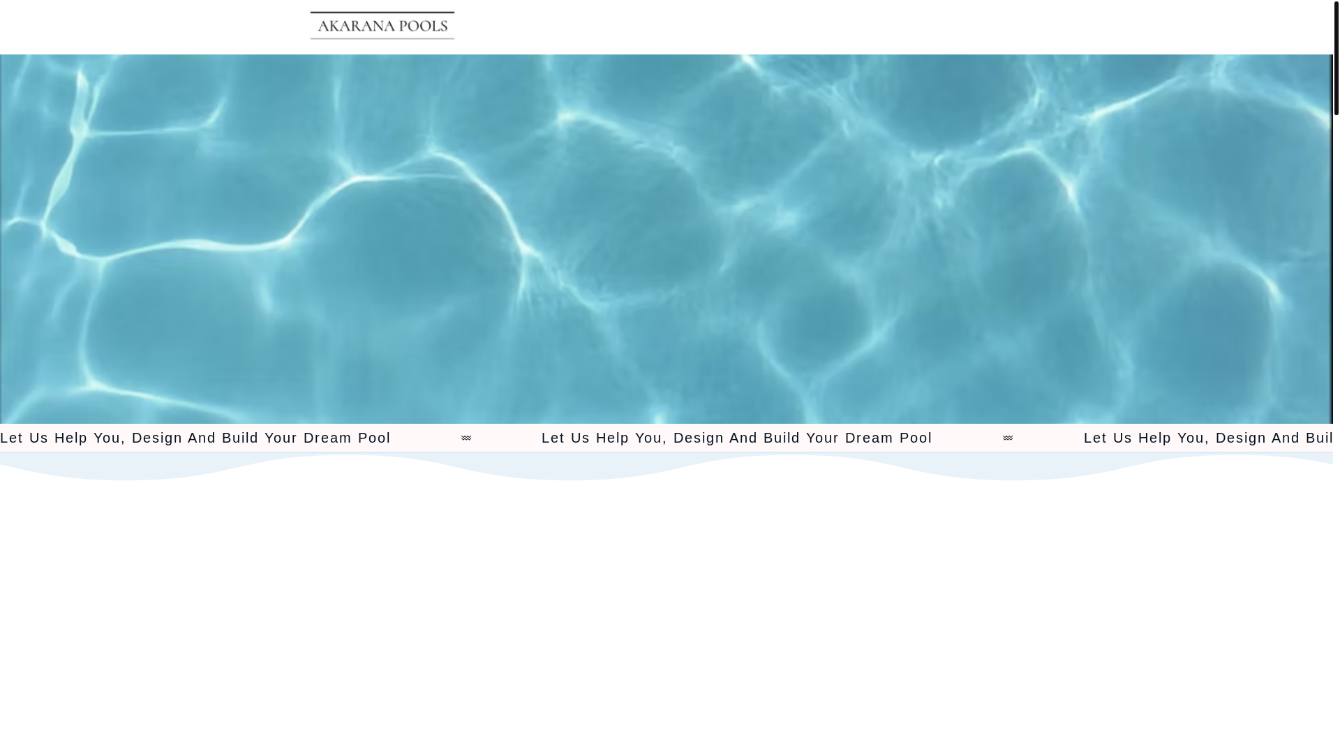 website screenshot of https://akaranapools.co.nz/