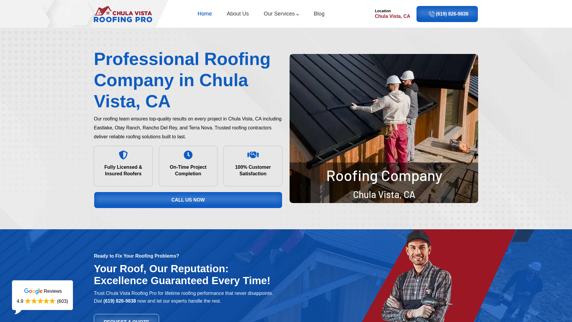 website screenshot of https://chulavistaroofingpro.com/