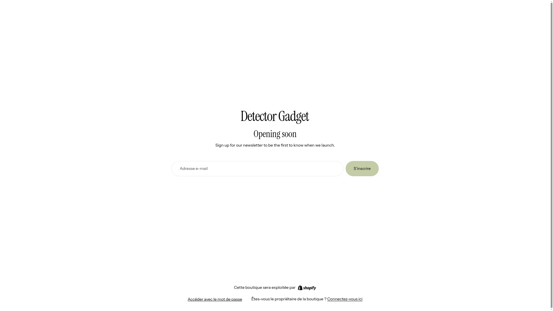 website screenshot of https://detectorgadget.fr/