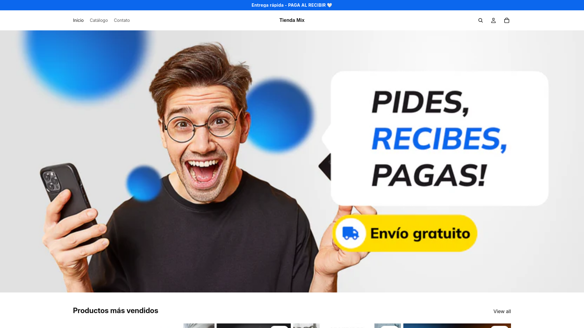 website screenshot of https://clickcertero.com/