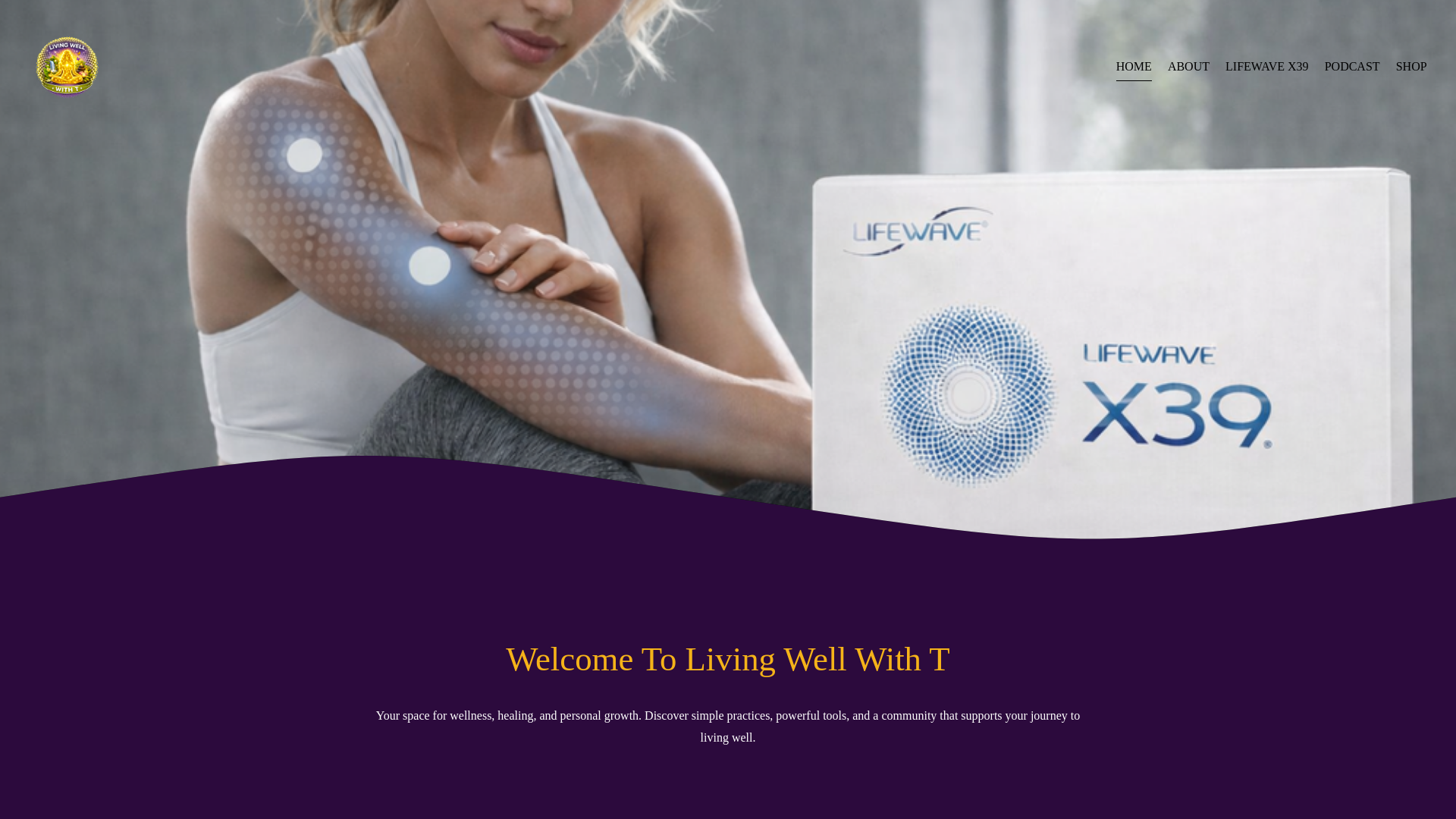 website screenshot of https://livingwellwitht.com/