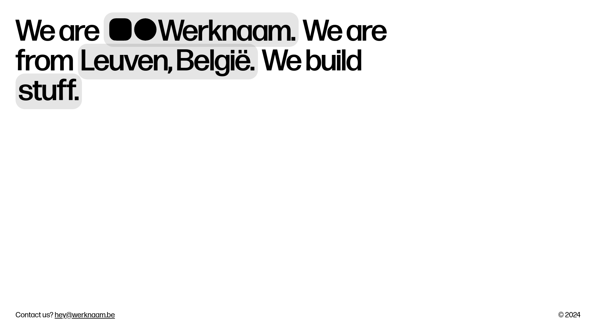 website screenshot of https://werknaam-landing.pages.dev/
