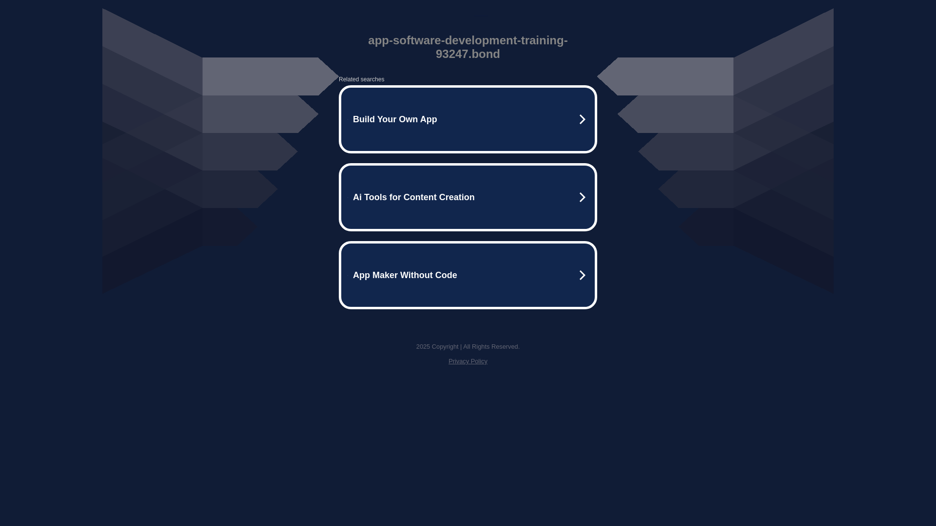 website screenshot of https://app-software-development-training-93247.bond/