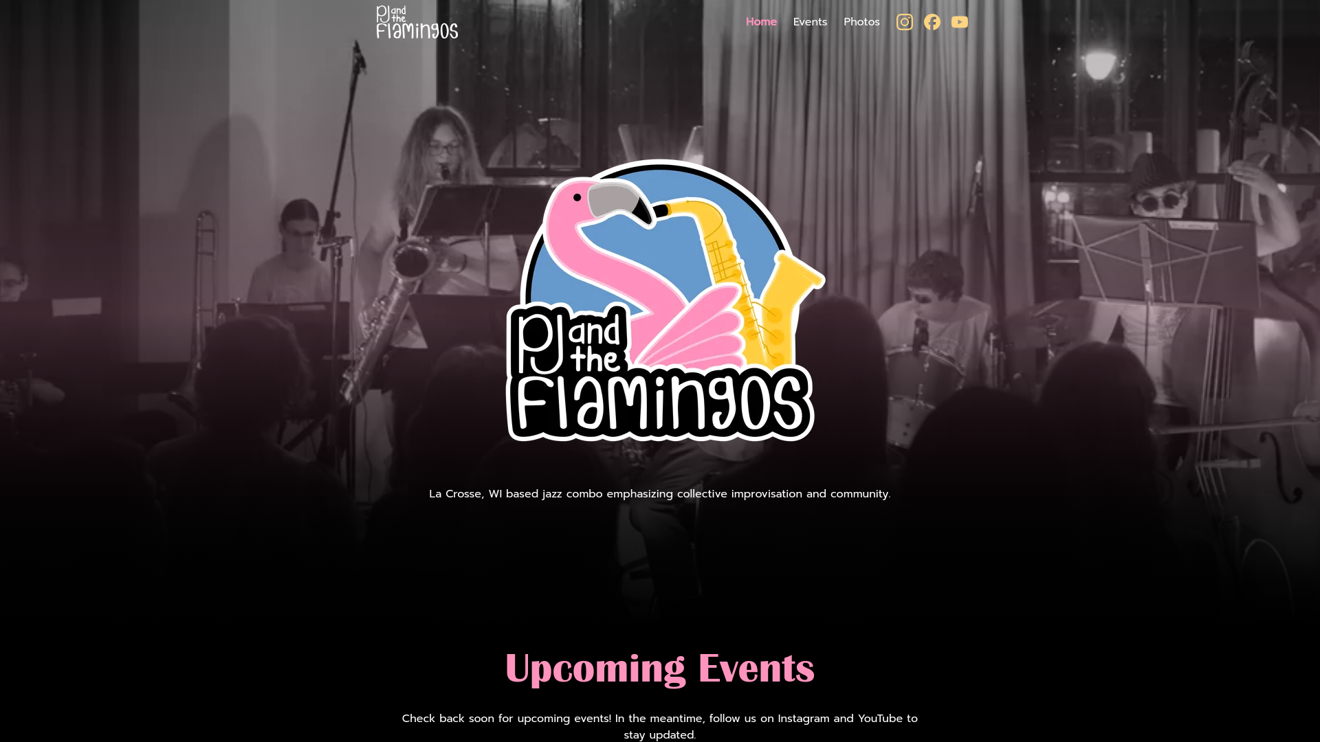 website screenshot of https://pj-flamingos-site.pages.dev/