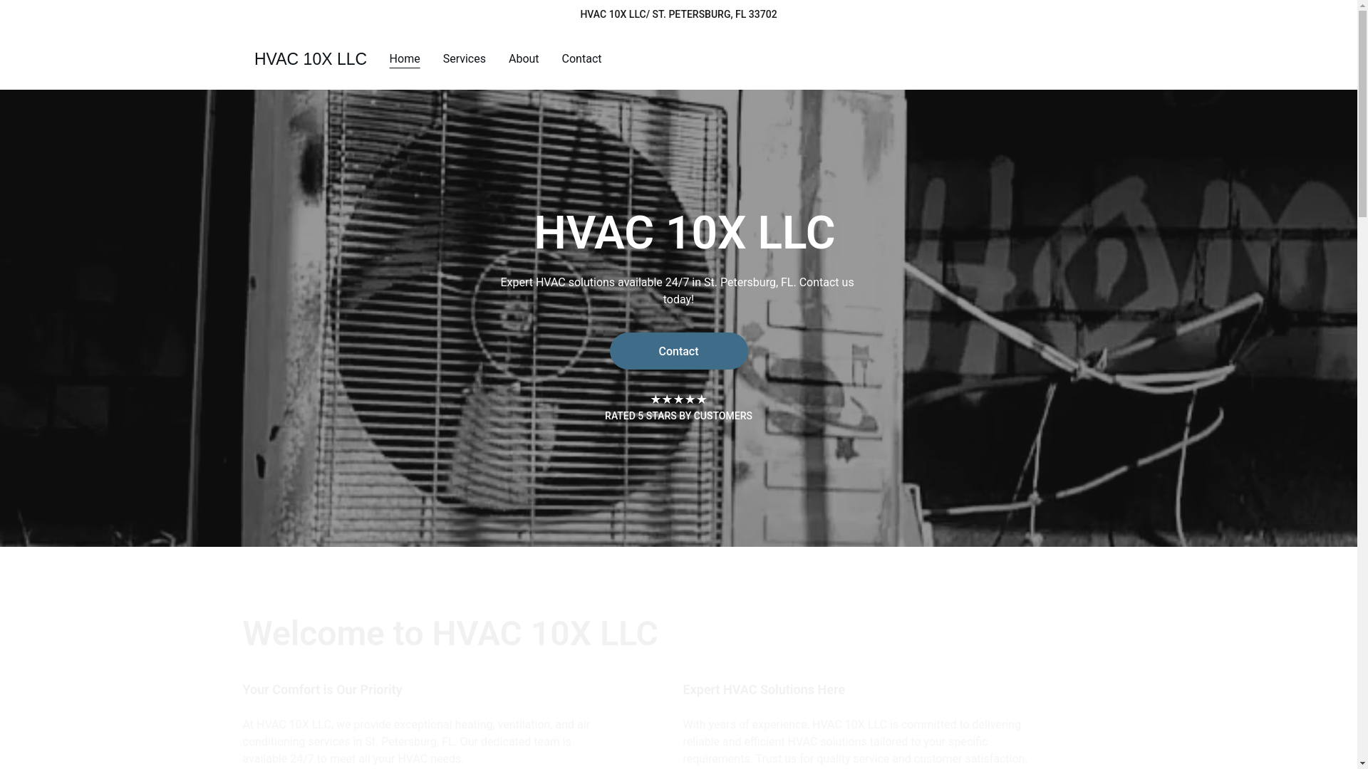 website screenshot of https://hvac10xllc.online/