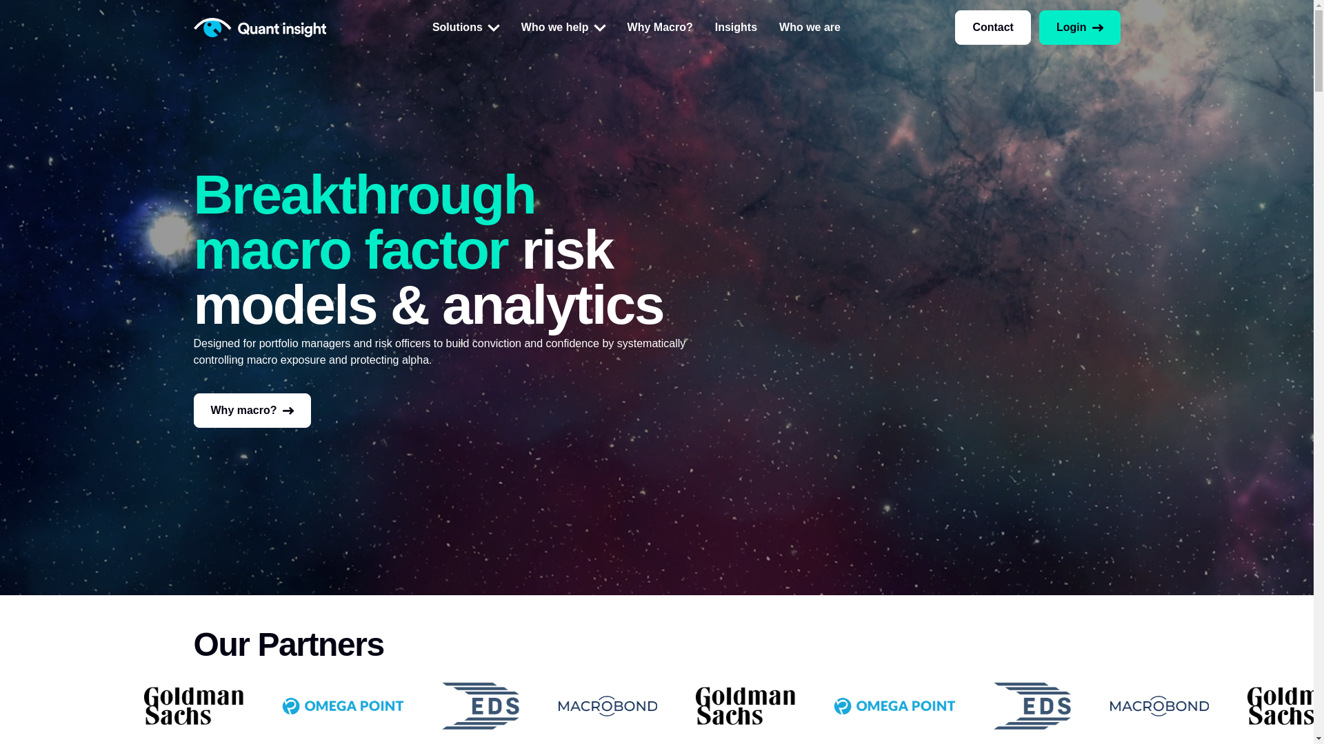 website screenshot of https://tryquant-insight.com/