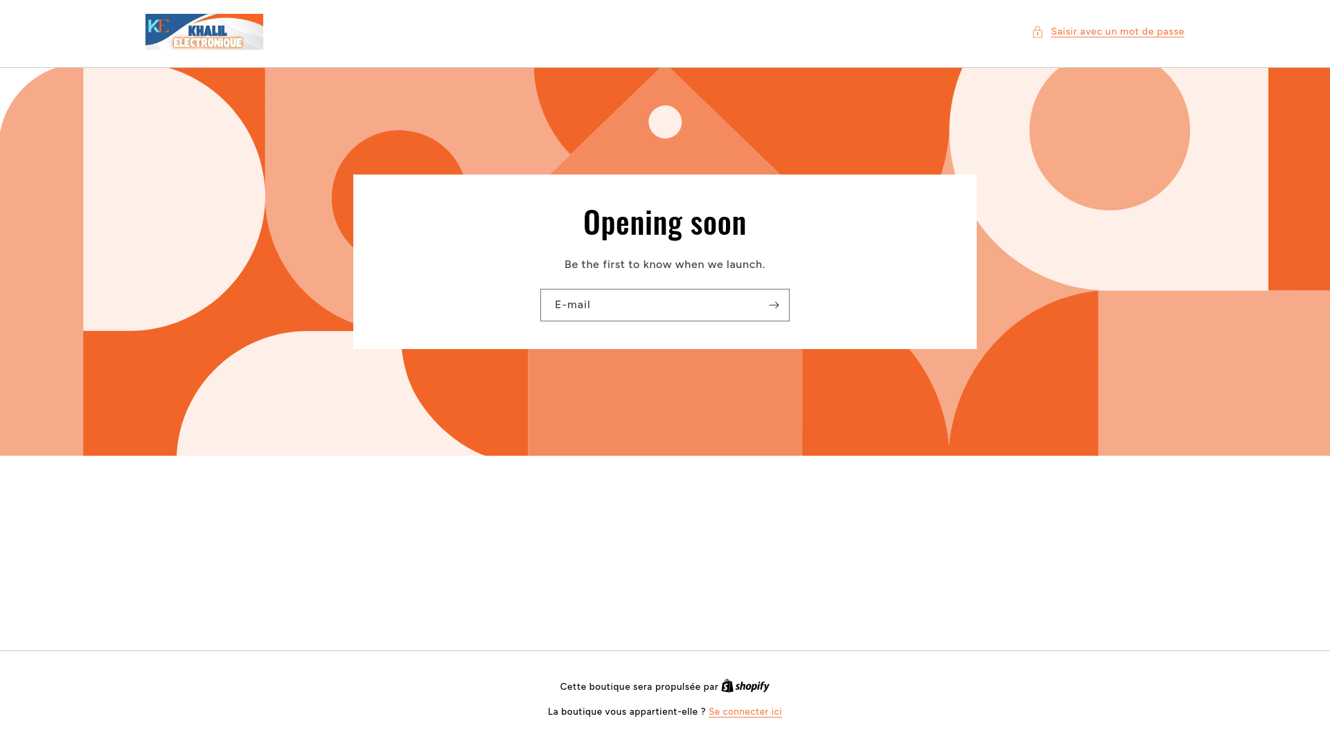 website screenshot of https://khalilelectronique.com/