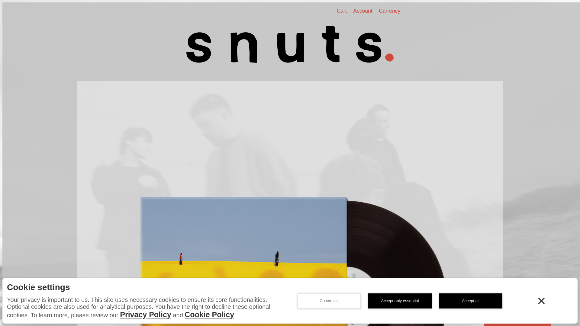website screenshot of https://thesnutsmerch.co.uk