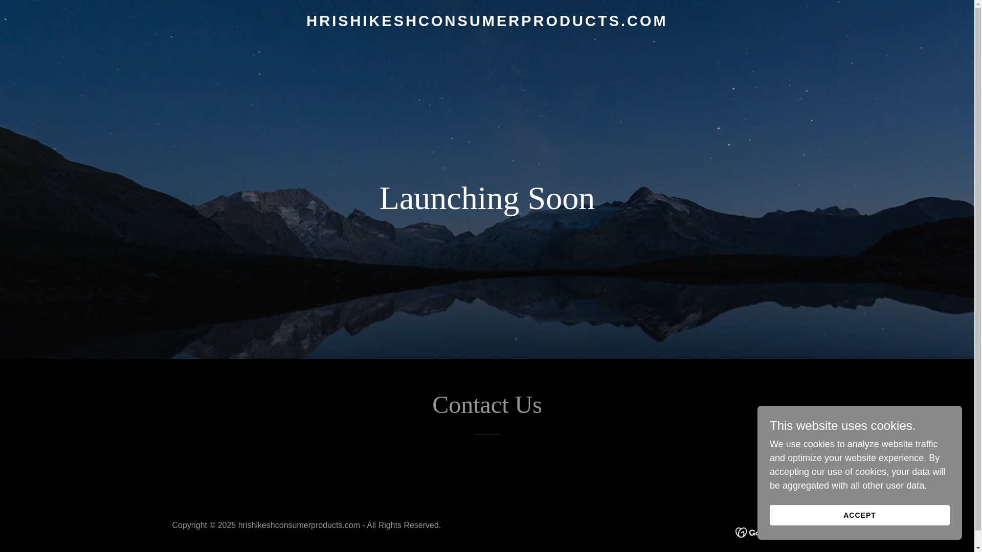 website screenshot of https://hrishikeshconsumerproducts.com/