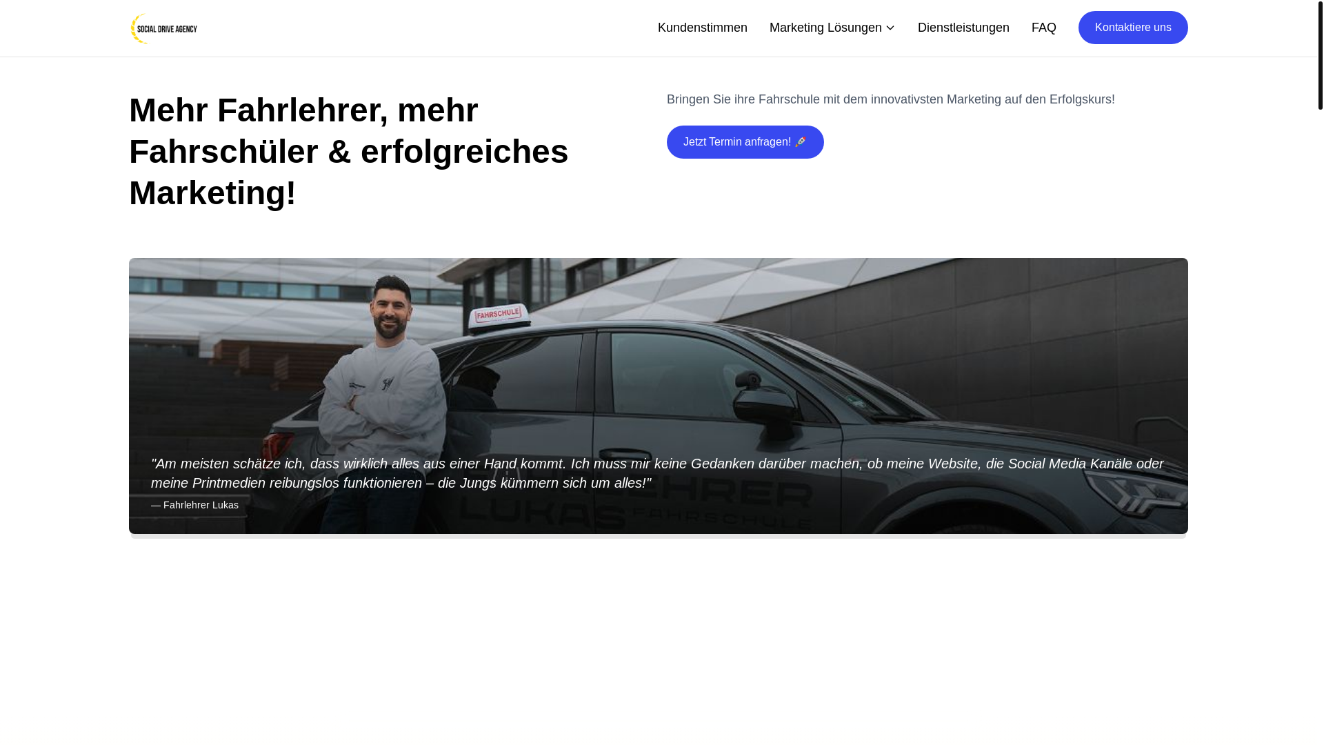 website screenshot of https://socialdriveagency-static.pages.dev/