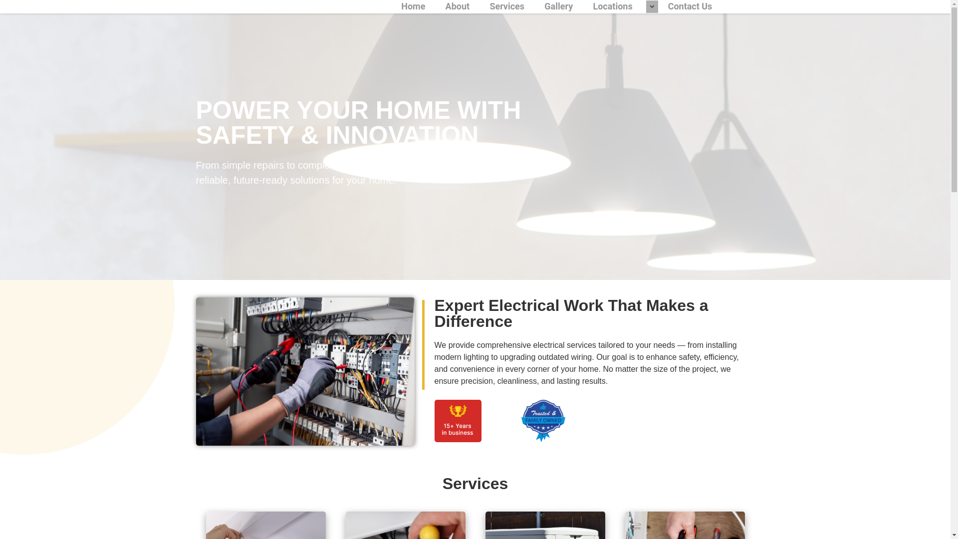 website screenshot of https://electricianpalatine.com/
