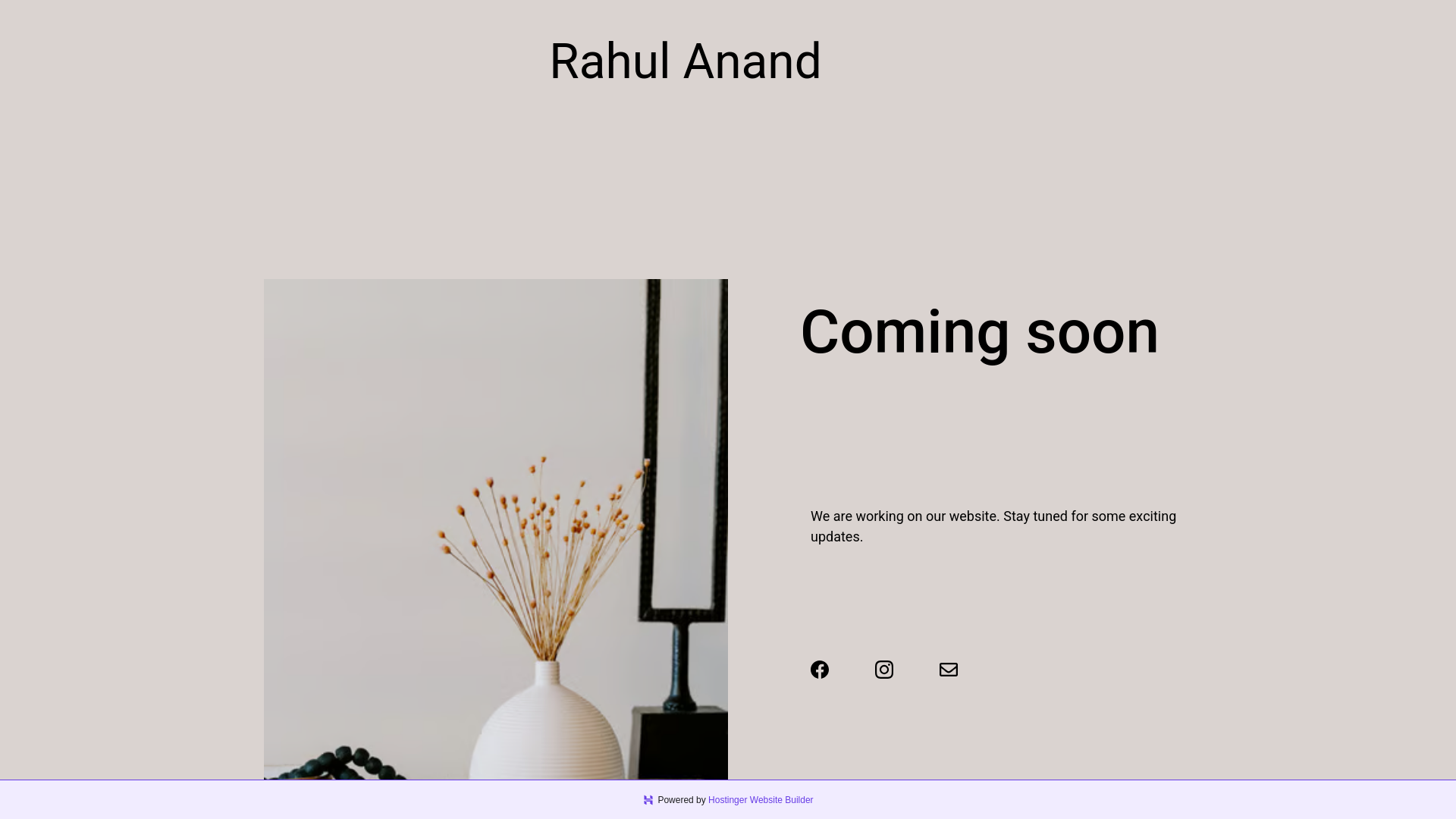 website screenshot of https://rahulanandinfo.in/