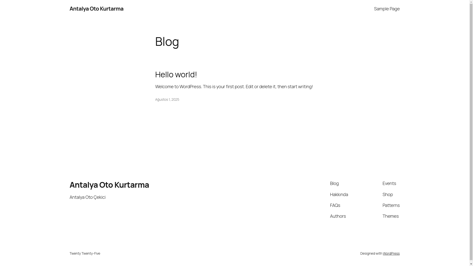 website screenshot of https://antalyaotokurtarmacekici.com/
