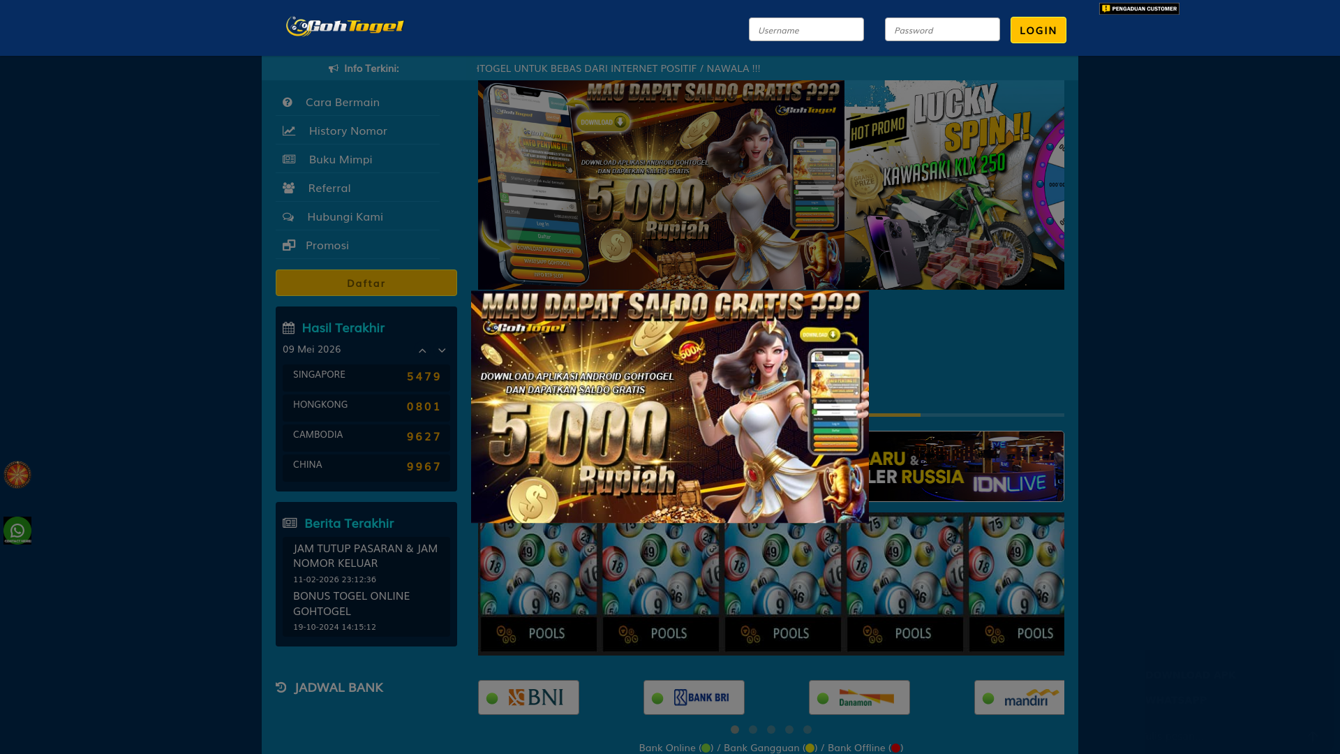 website screenshot of https://gohtogel-corkali.com/