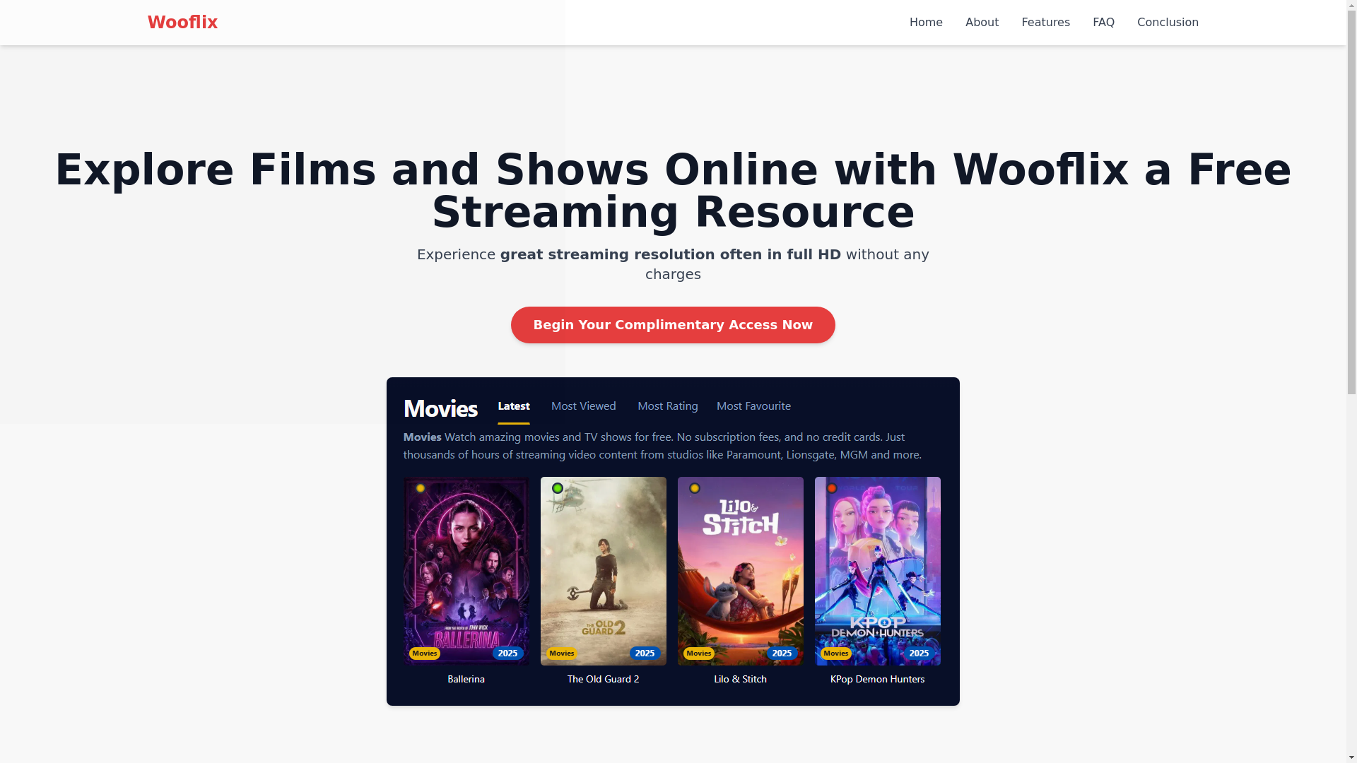 website screenshot of https://wooflix-axnr.pages.dev/