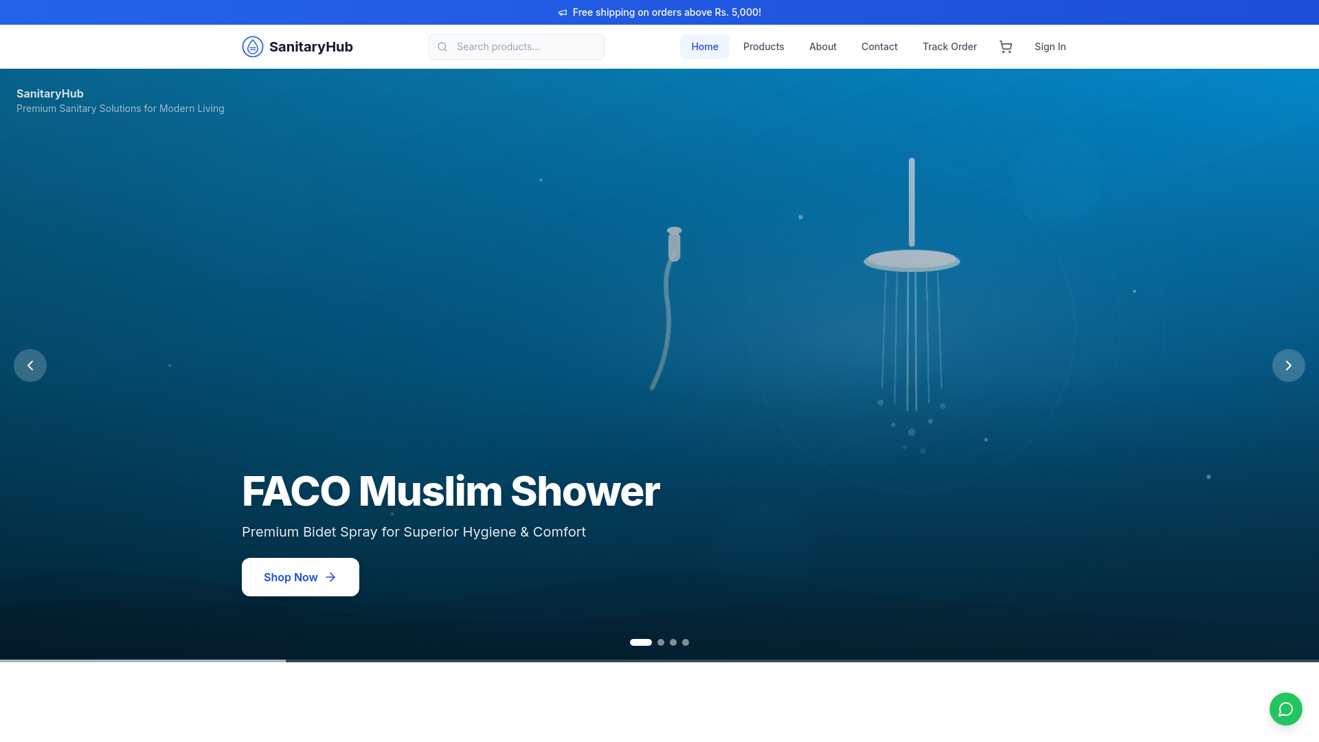 website screenshot of https://sanhub.store/